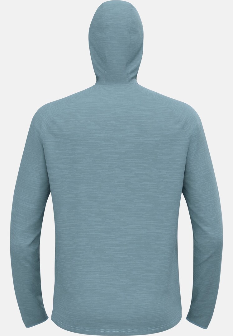 The men's Run Easy mid layer hoody in provincial blue