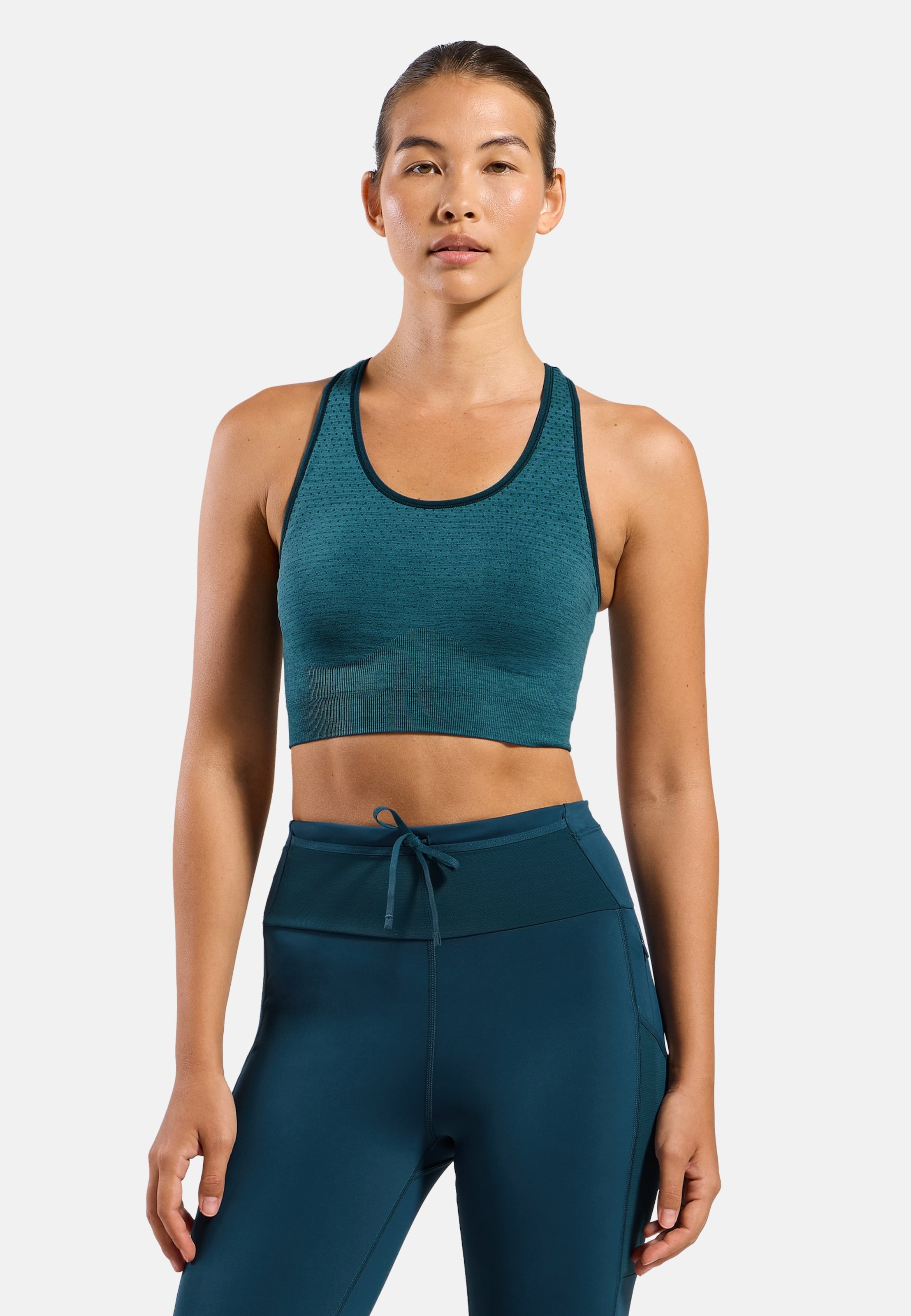 Odlo Seamless Medium - Padded Sport BH für Damen - Wandern, Skilanglauf - marineblau, S