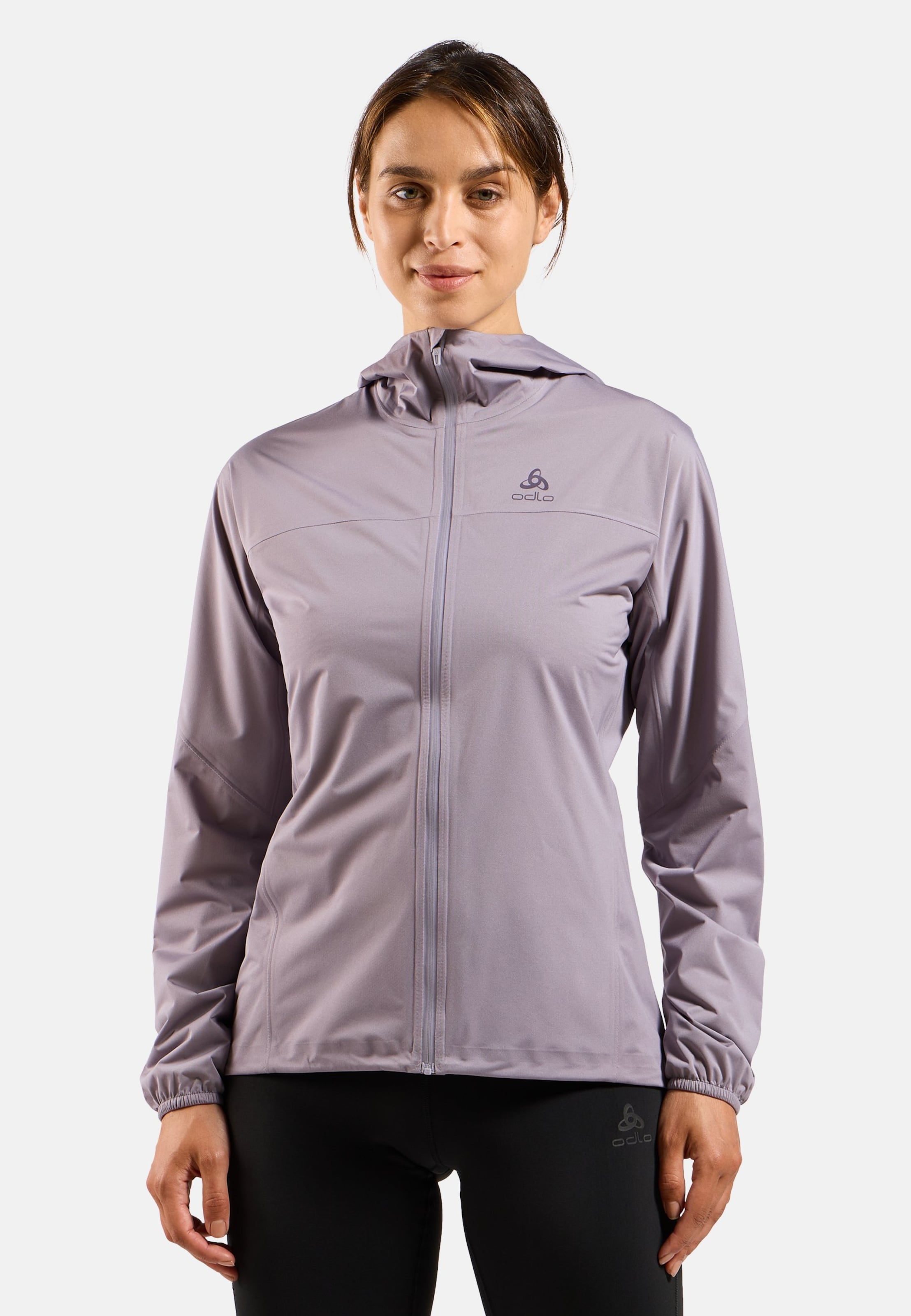 Odlo Wasserdichte X-Alp Performance Knit Laufjacke für Damen, M, lila