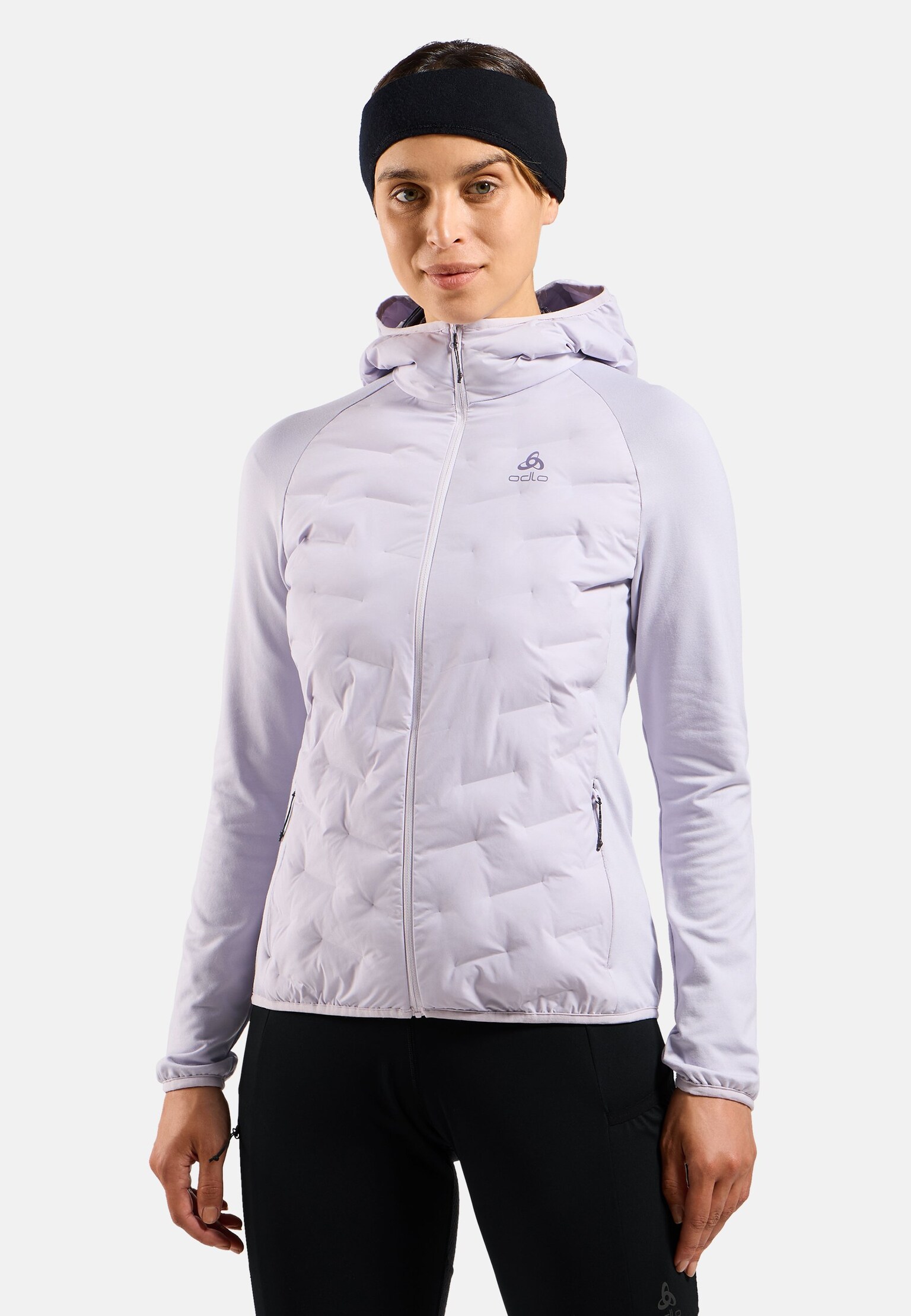 Mid layer ibrido con cappuccio e zip  Zeroweight Insulator