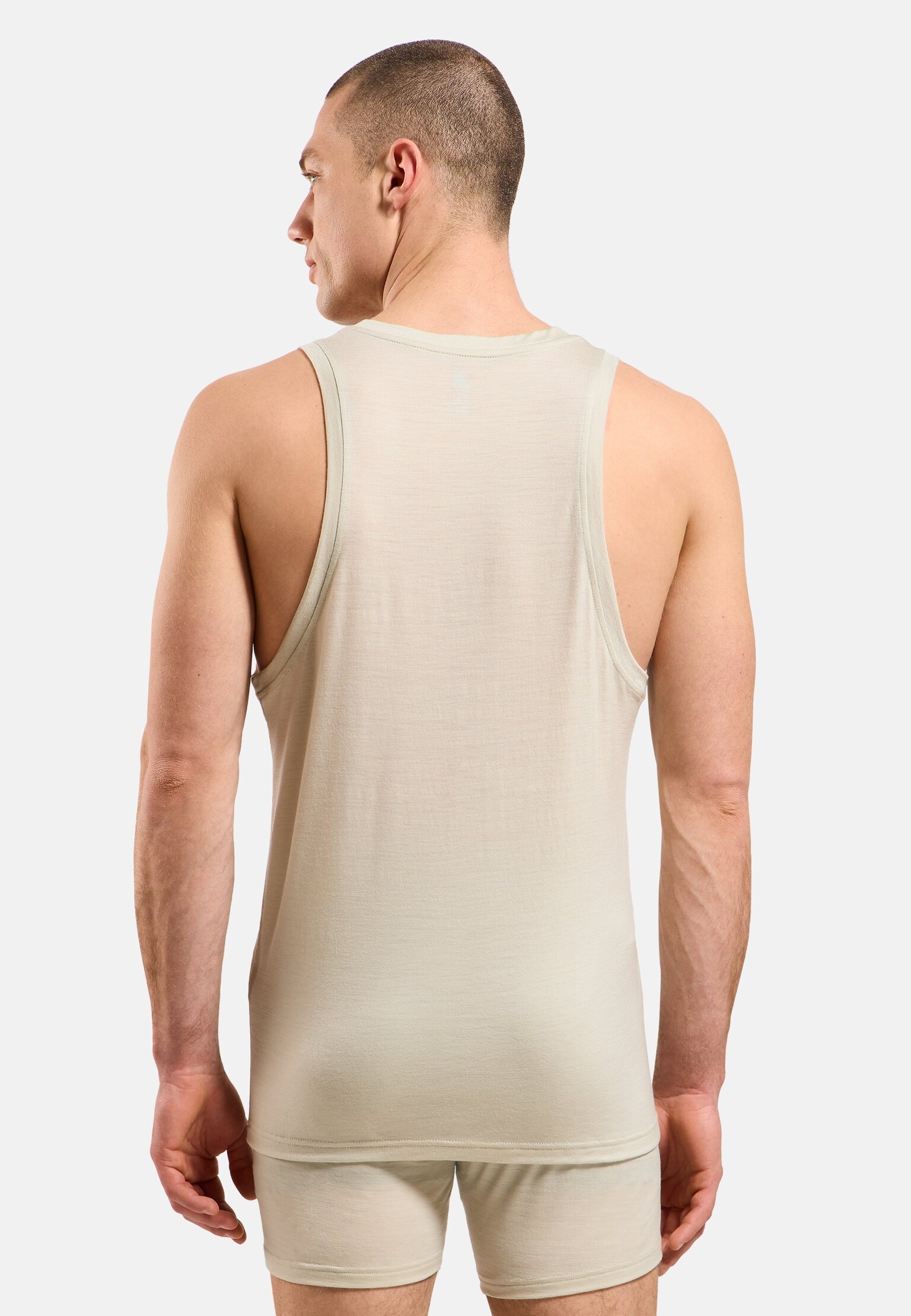 Natural Merino 160 baselayer singlet met ronde hals