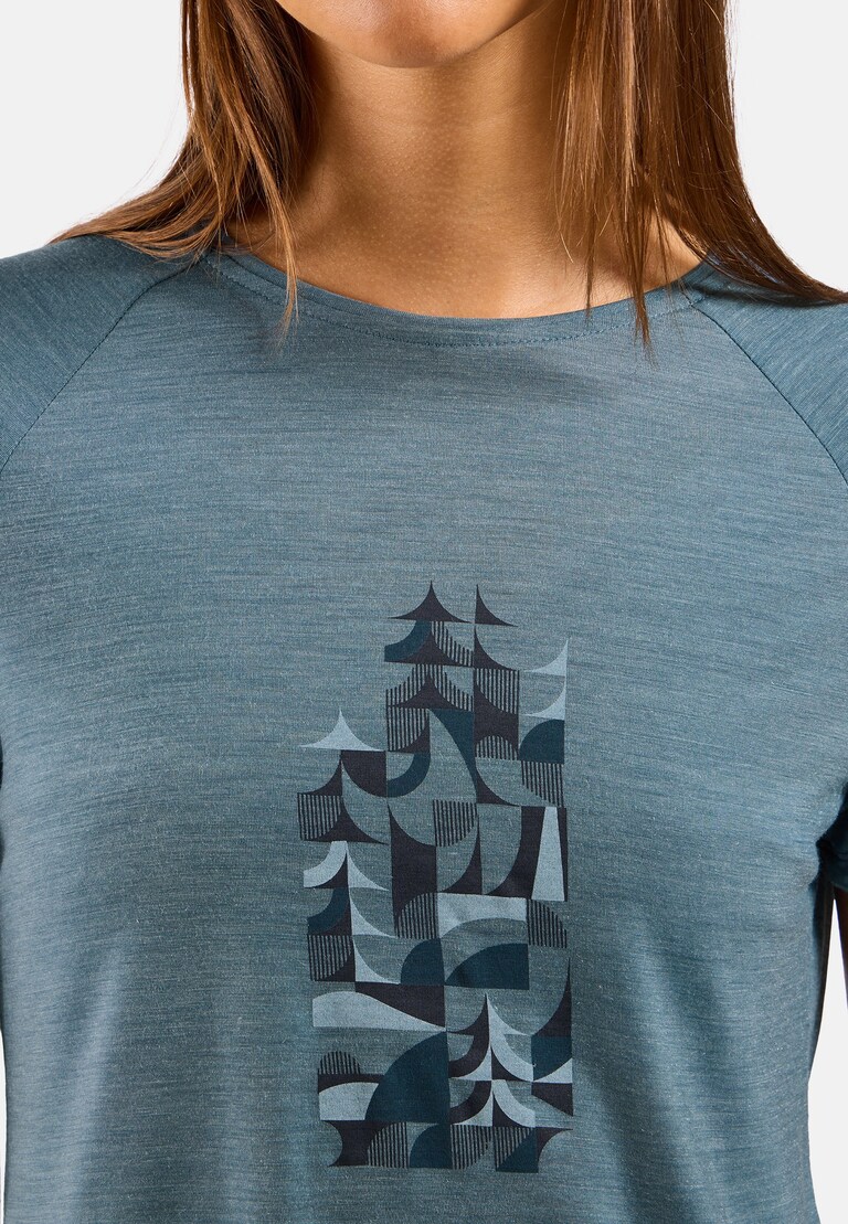 The Merino blend 130 print t-shirt
