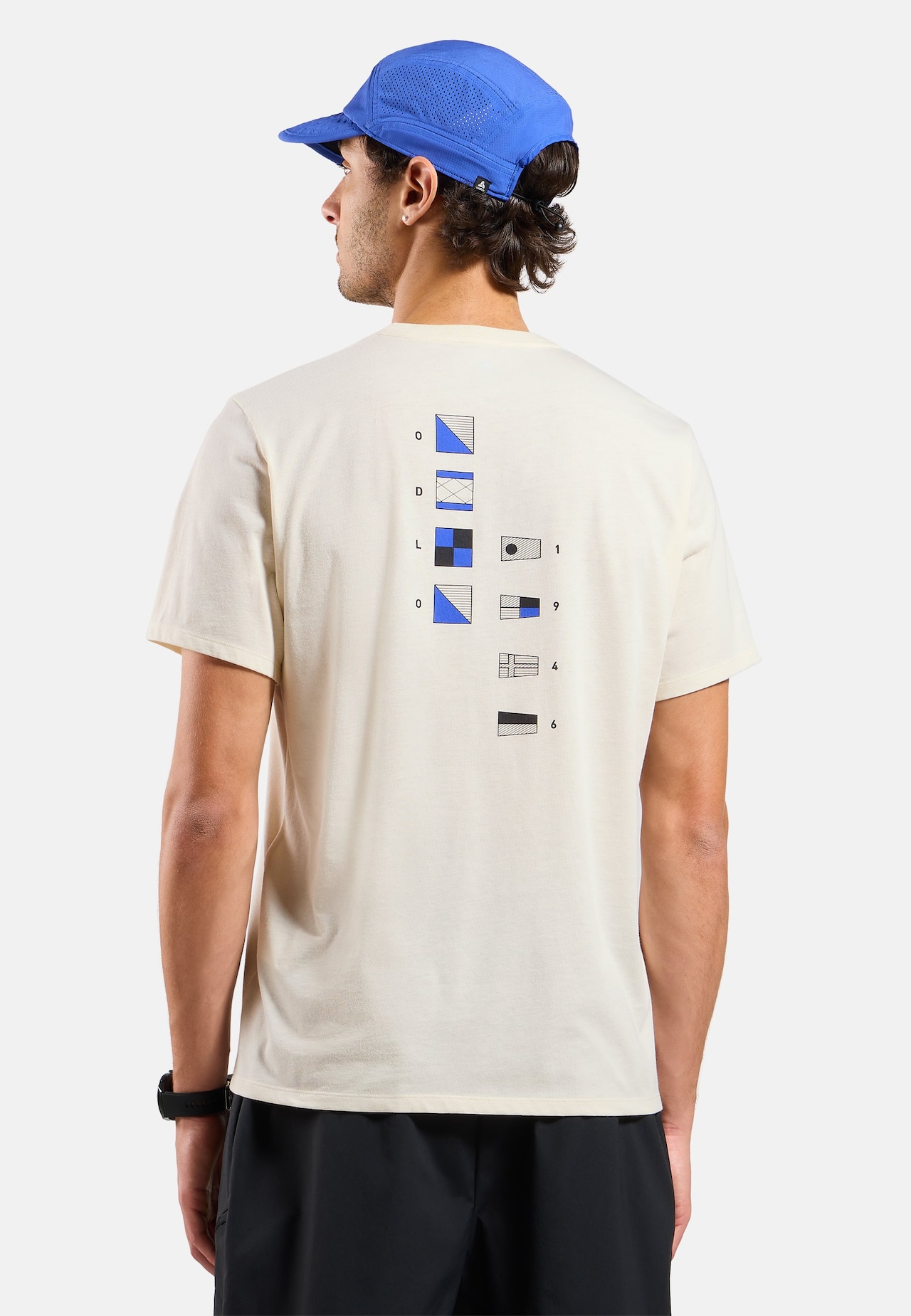 T-shirt Odlo Flags in misto cotone