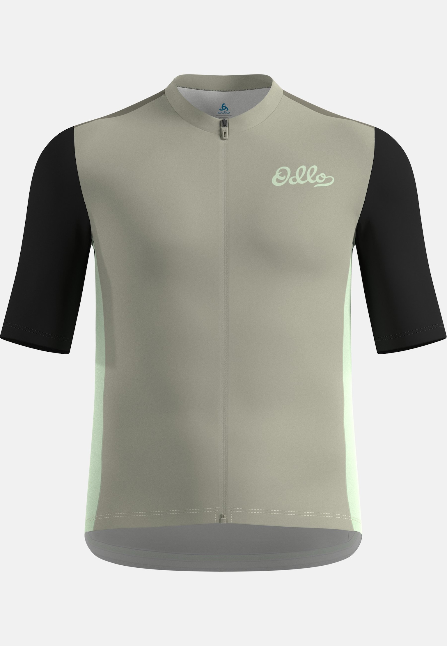 The Essentials heritage print full-zip cycling jersey