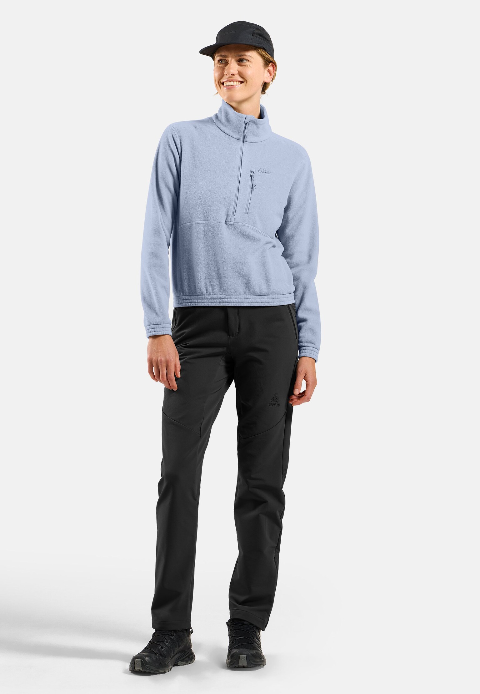 The Essentials classic fleece half-zip multisport mid layer