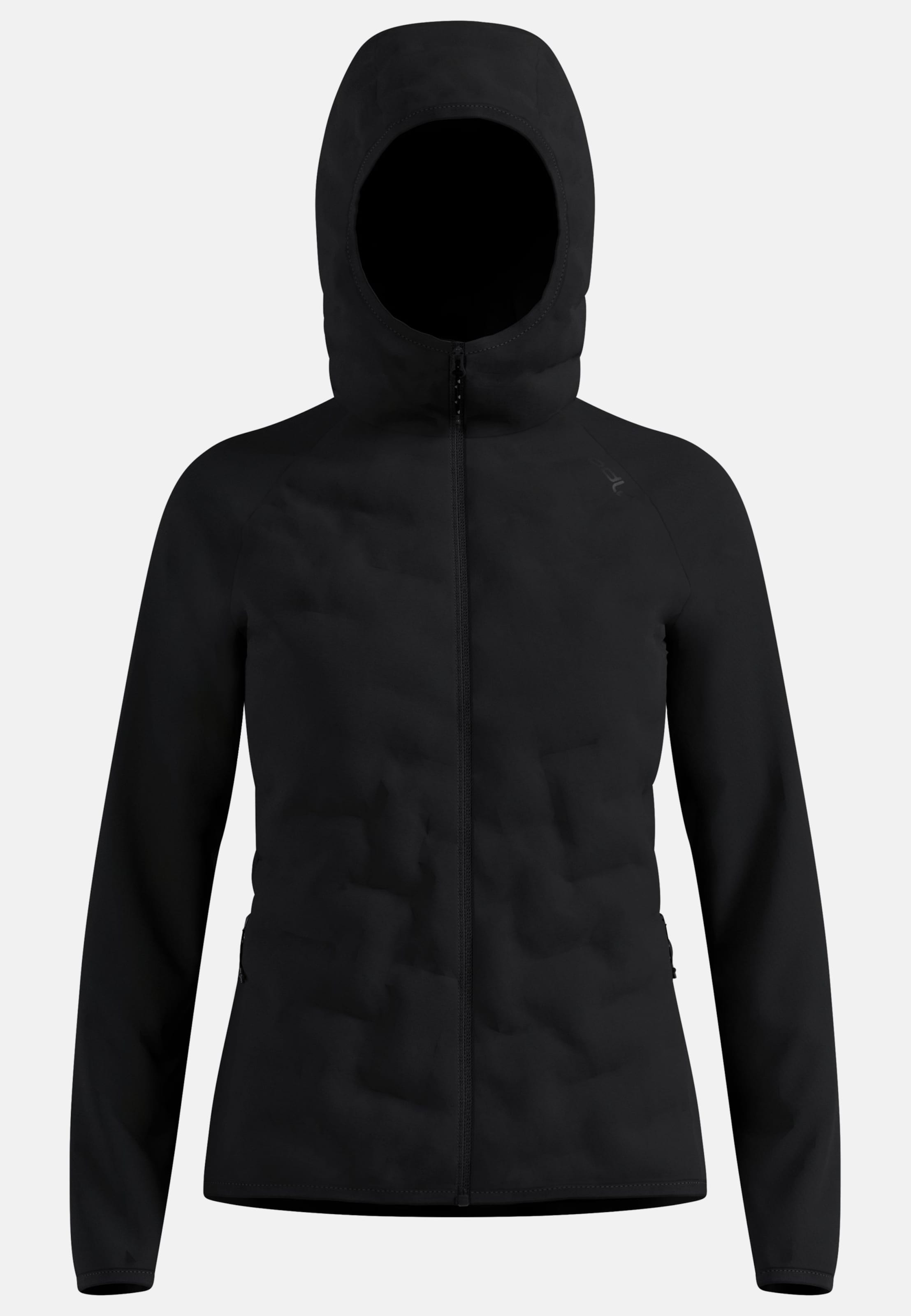 Odlo Zeroweight Insulator Langlauf-Hoodie Full-Zip für Damen - Skilanglauf, Running - schwarz, L