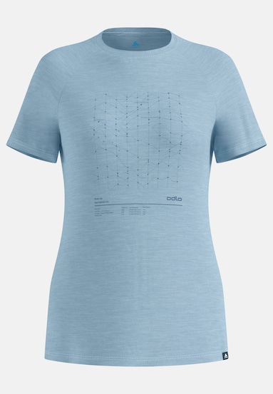 T-shirt Ascent Hyper Mapping in misto lana merino