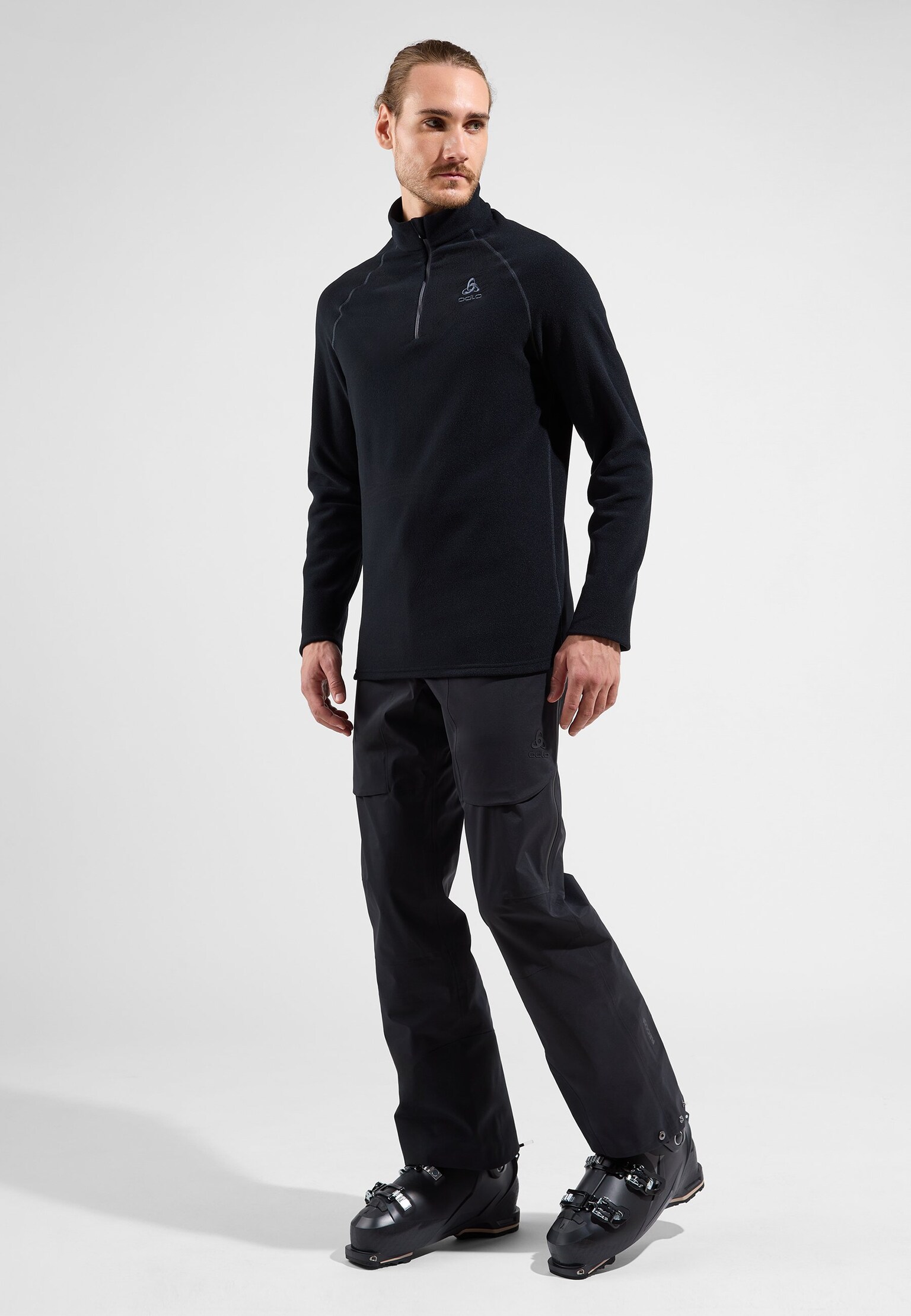 Mid layer Rigi con mezza zip