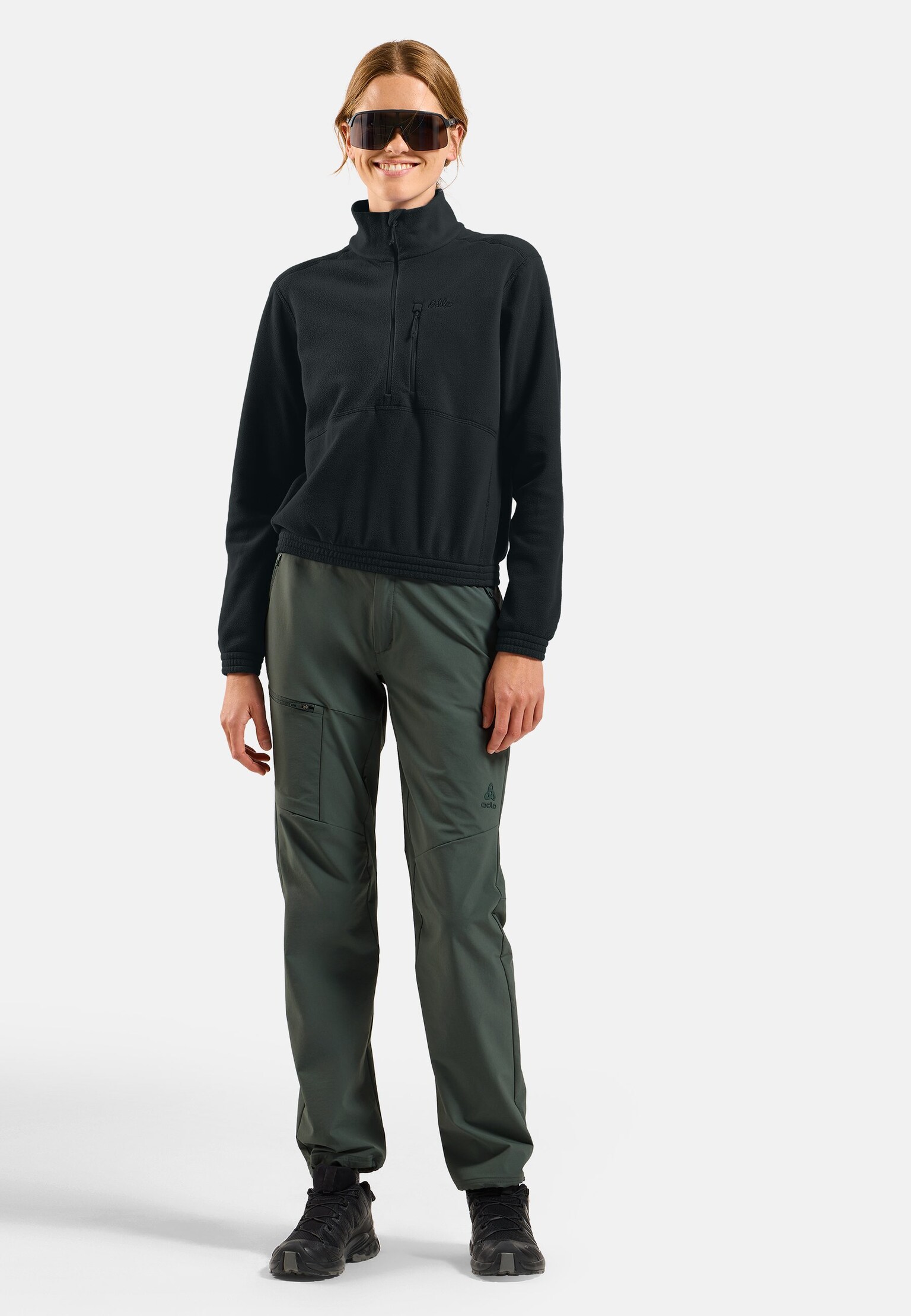 The Essentials classic fleece half-zip multisport mid layer