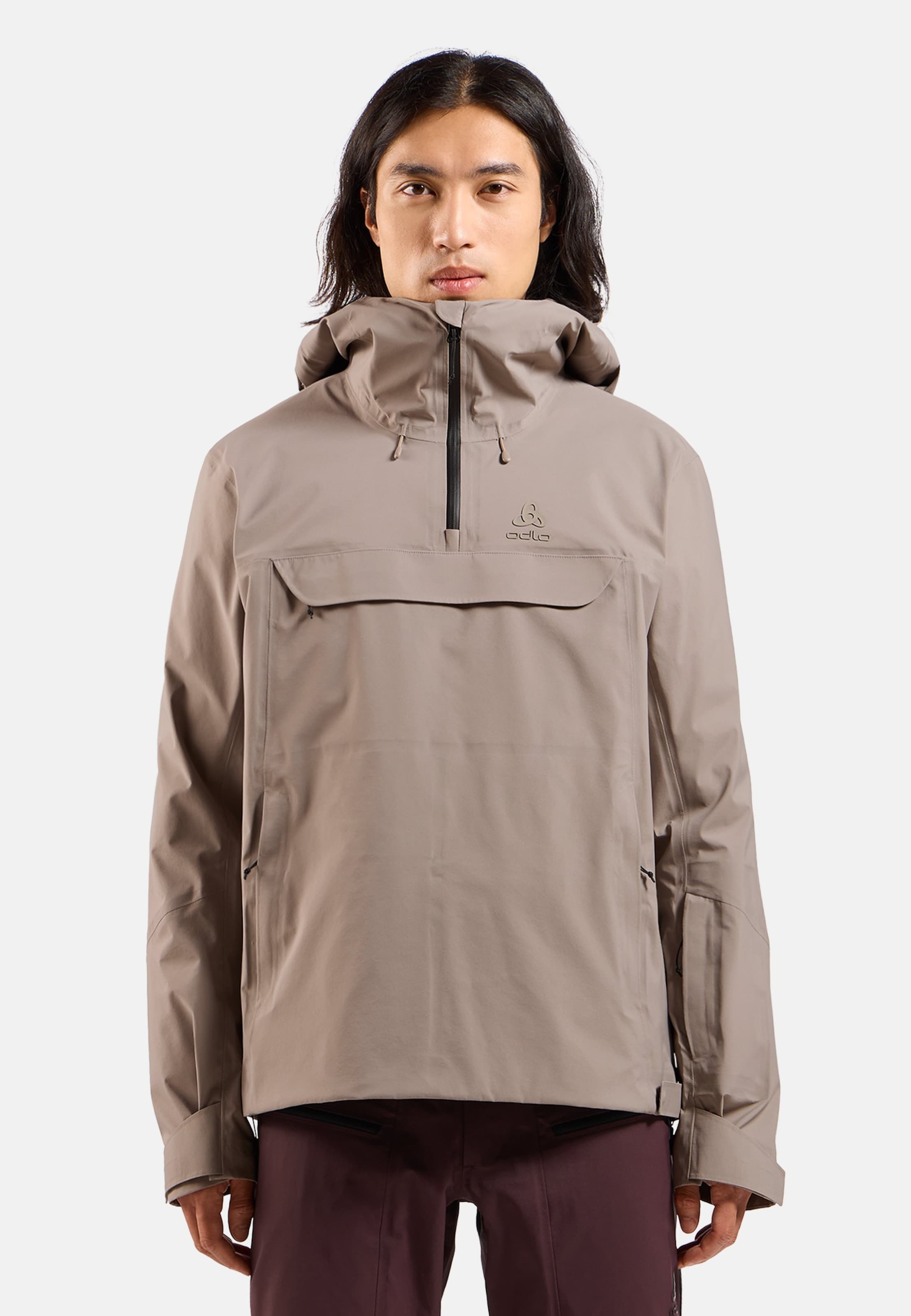 Odlo X-Alp 3L Ski-Anorak für Herren, L, beige