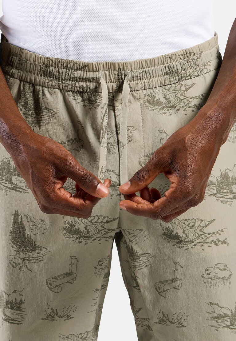 The Essentials print hiking shorts