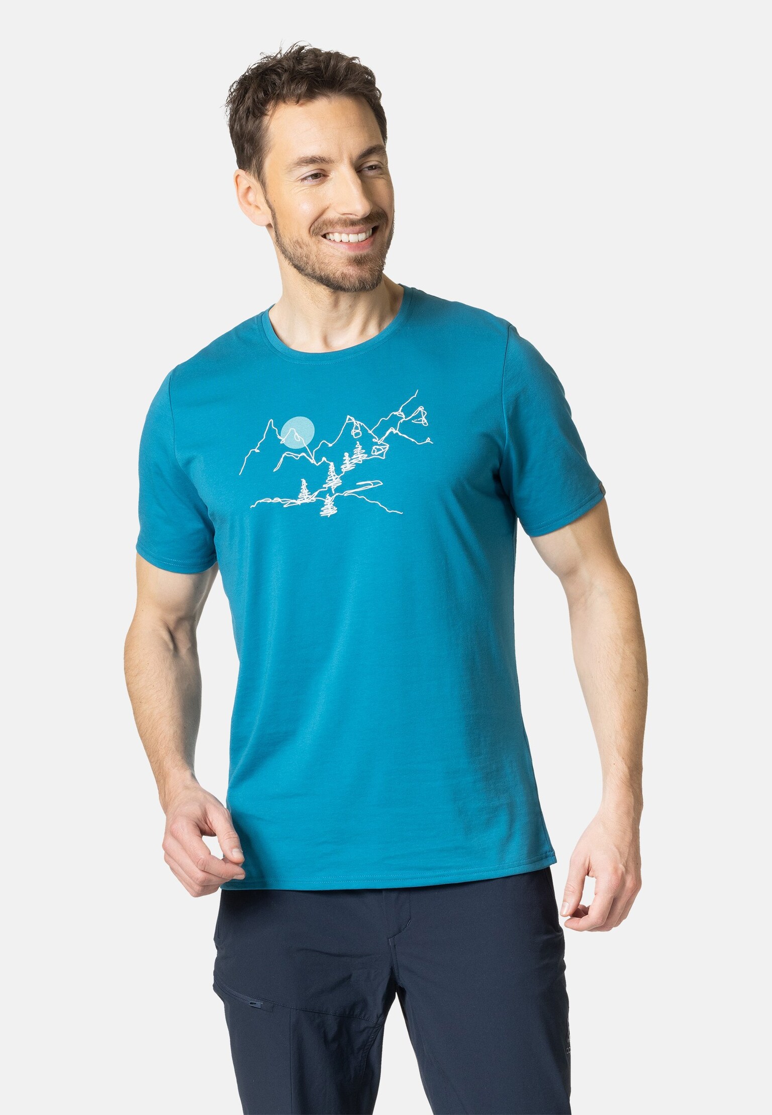 Nikko T-Shirt mit Landschaftsprint