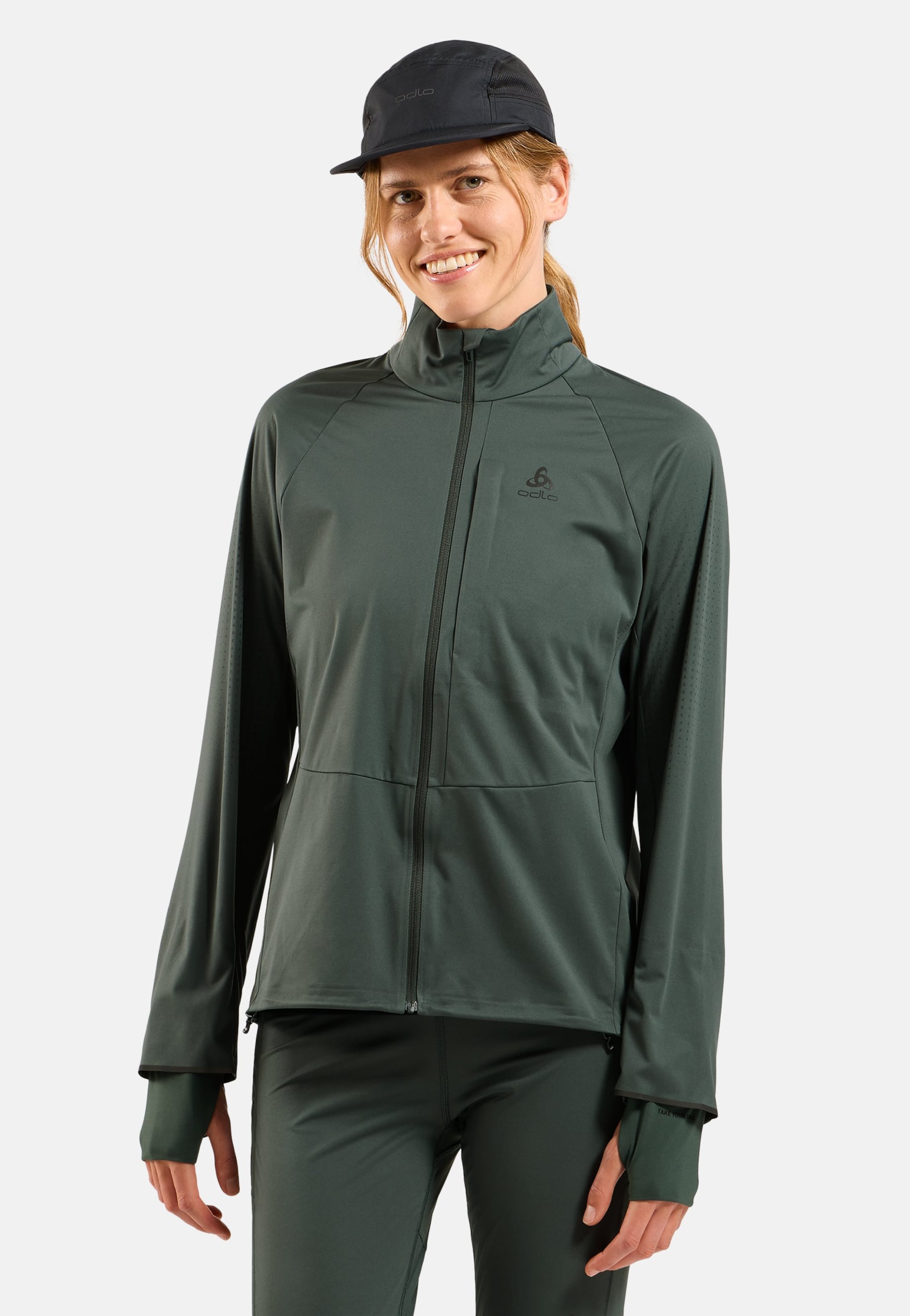 Odlo Zeroweight Pro Warm Reflective Laufjacke 2.0 für Damen, XL, gray