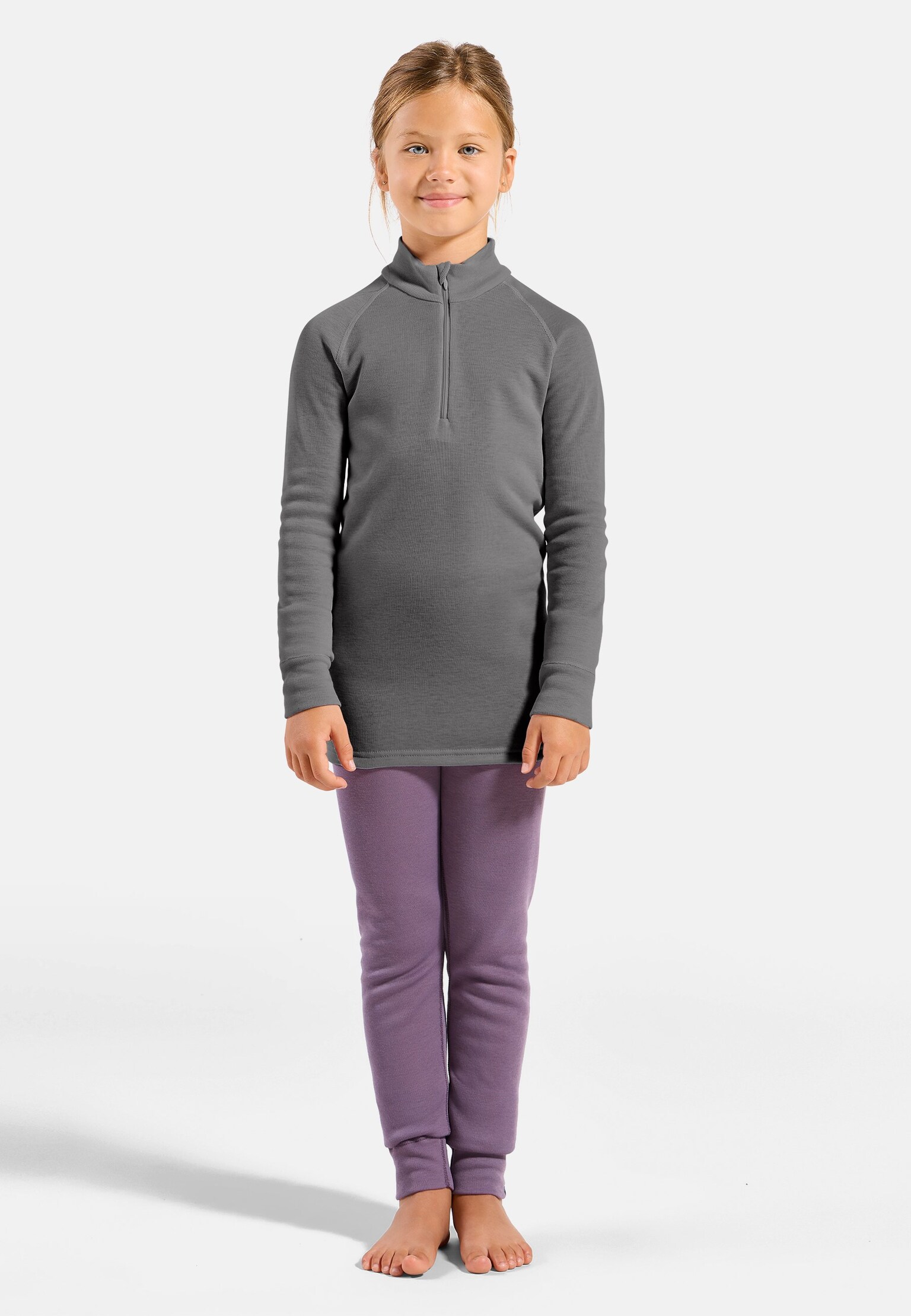 The Active Warm kids' half-zip base layer