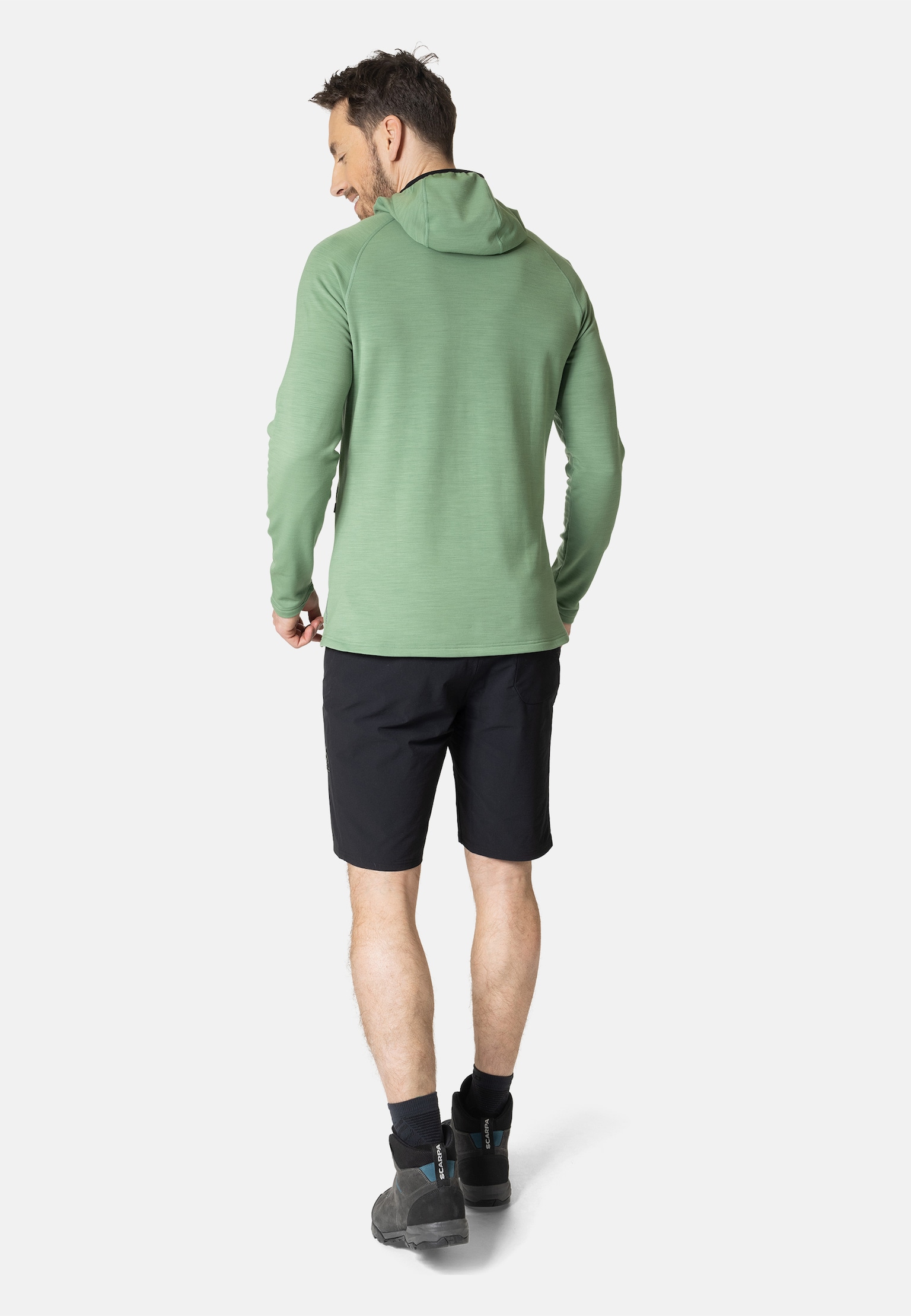 The Ascent Performance Wool Warm mid layer hooded zip