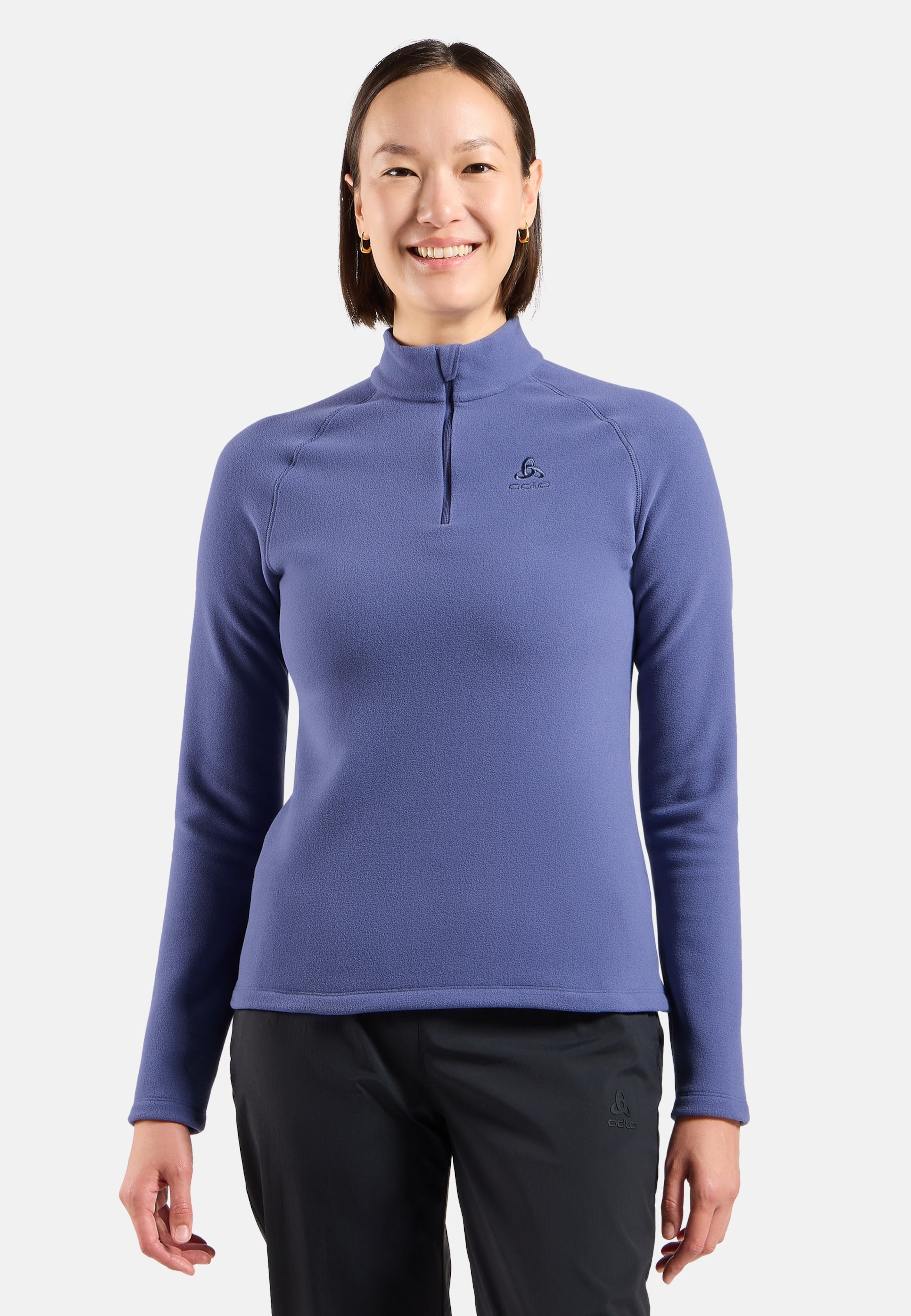 Odlo Rigi Mid Layer aus Fleece mit Halbreissverschluss für Damen, L, lila