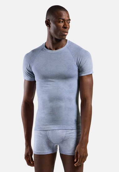 Base layer a maniche corte Performance Light con motivo a pioggia