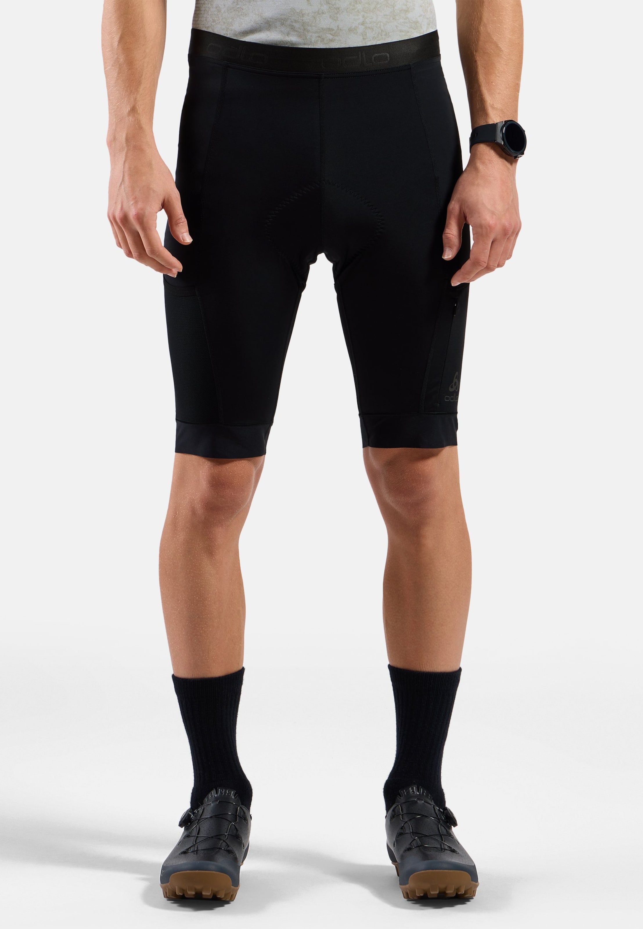 Odlo Kurze Explorer Cargo-Radtights für Herren für Herren, M, schwarz