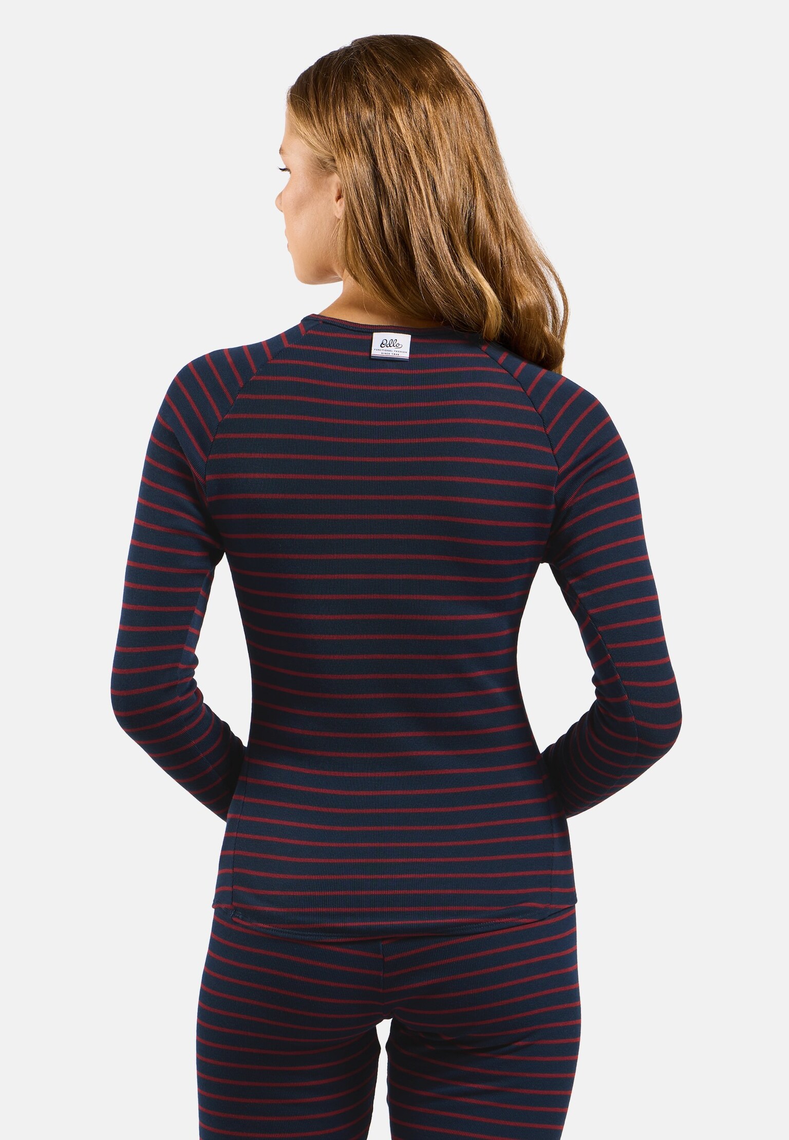 Active Warm Originals Stripes Base Layer Langarmshirt