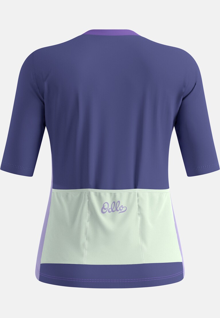 The Essentials heritage print full-zip cycling jersey