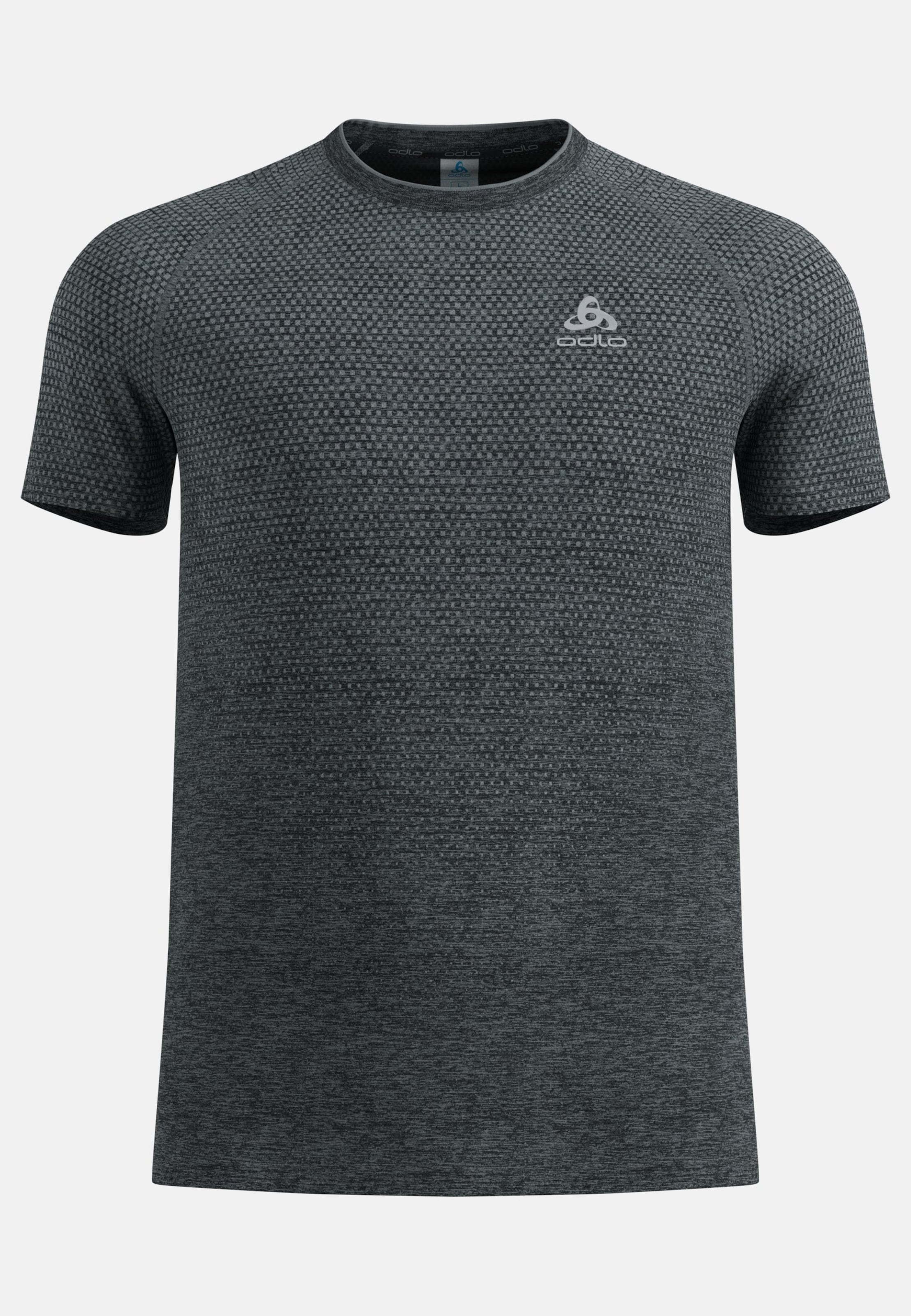 Odlo Essentials Seamless Laufshirt 2.0 für Herren, S, grau