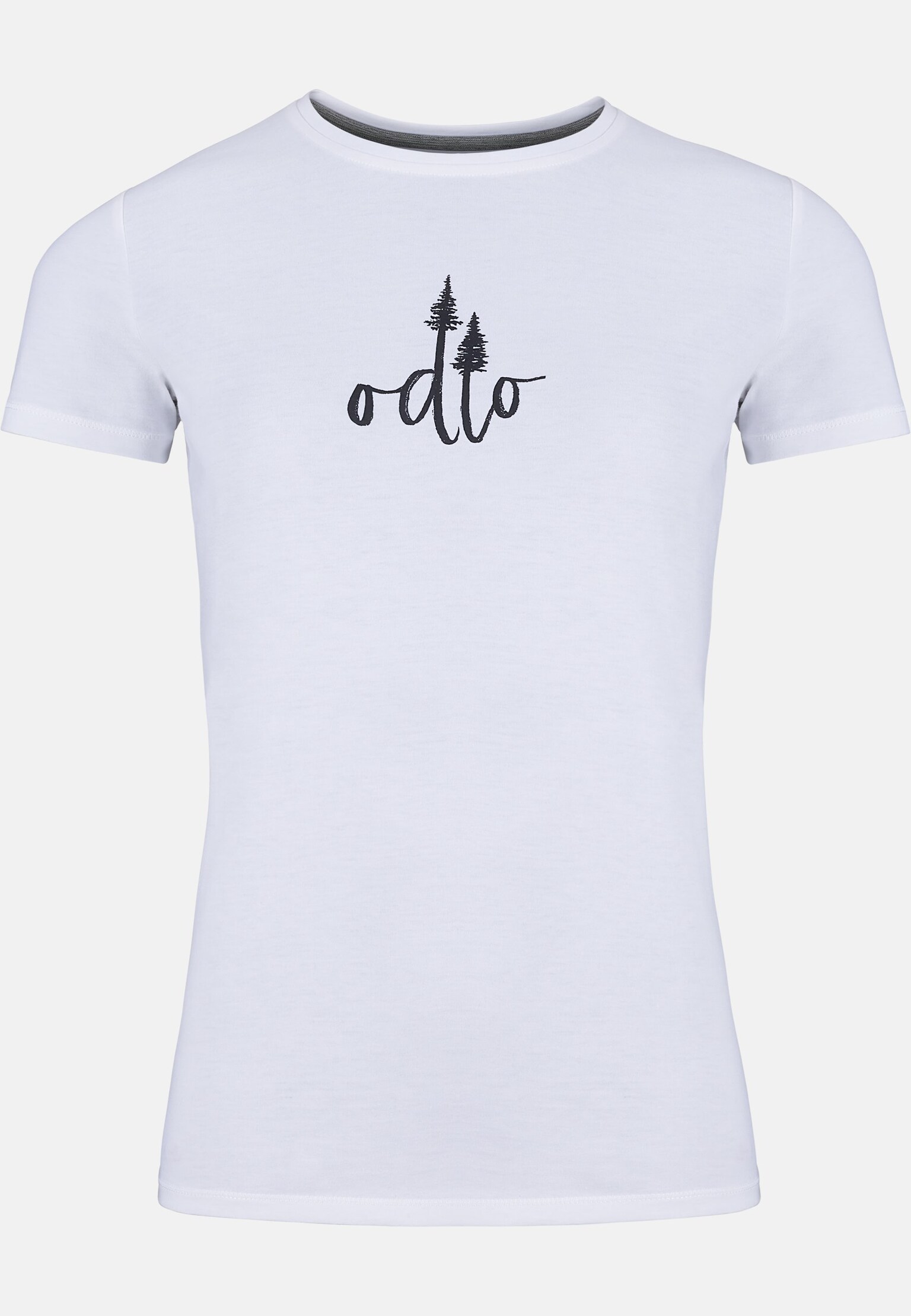 T-shirt à imprimé sapins Kumano