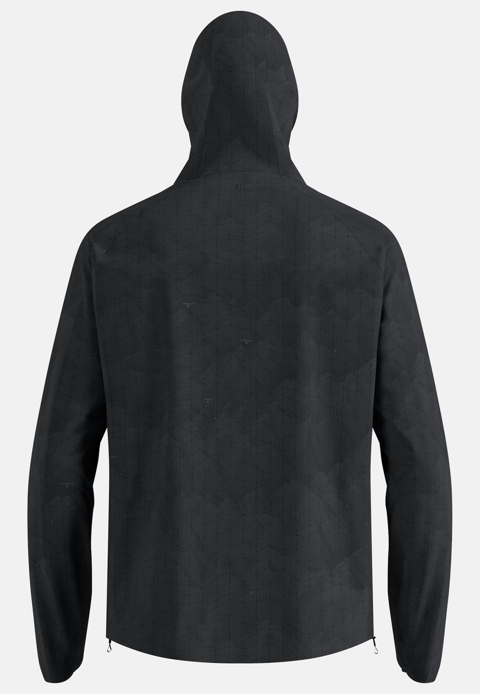 The Zeroweight hyper print hooded running anorak