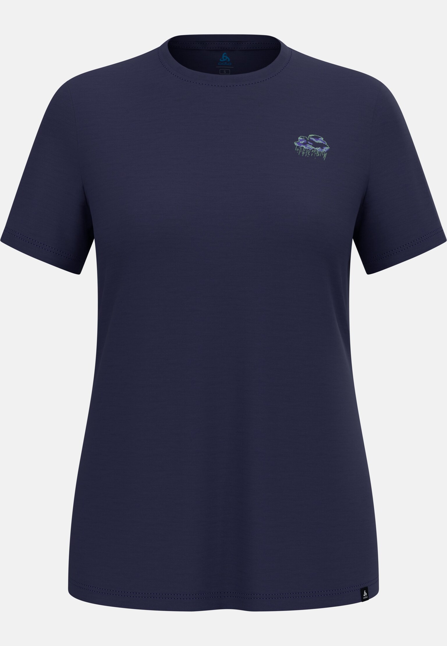The Ascent merino 160 raincloud t-shirt