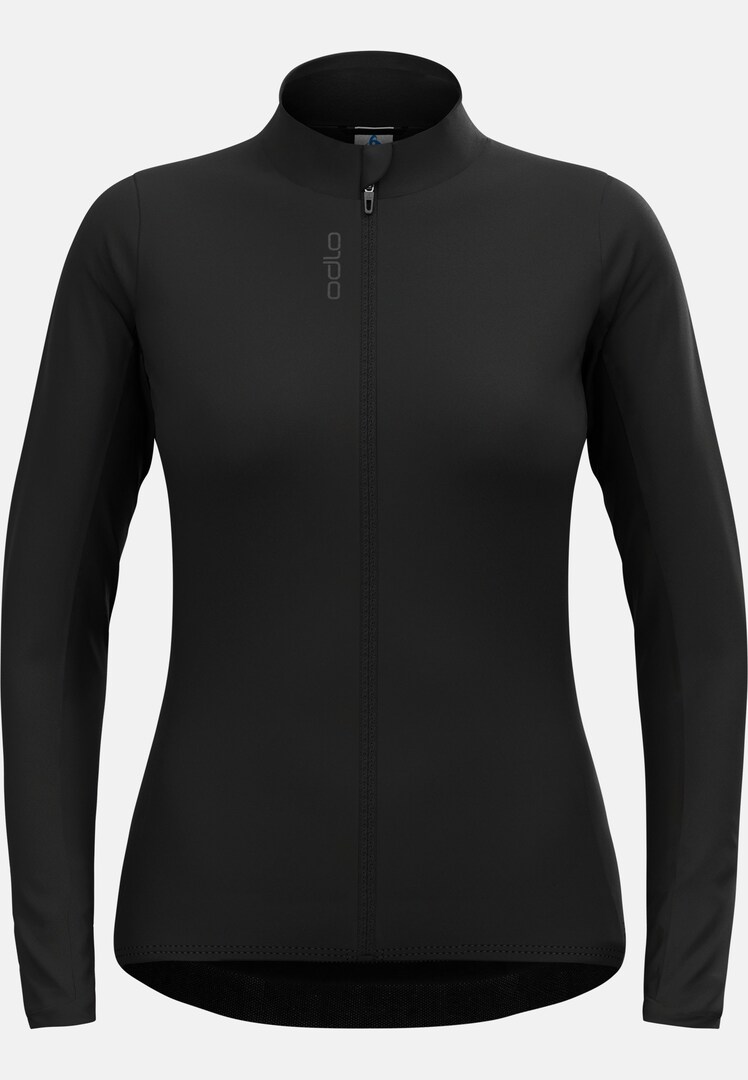 Zeroweight Ceramiwarm Cycling Mid Layer Full-Zip in black | Odlo