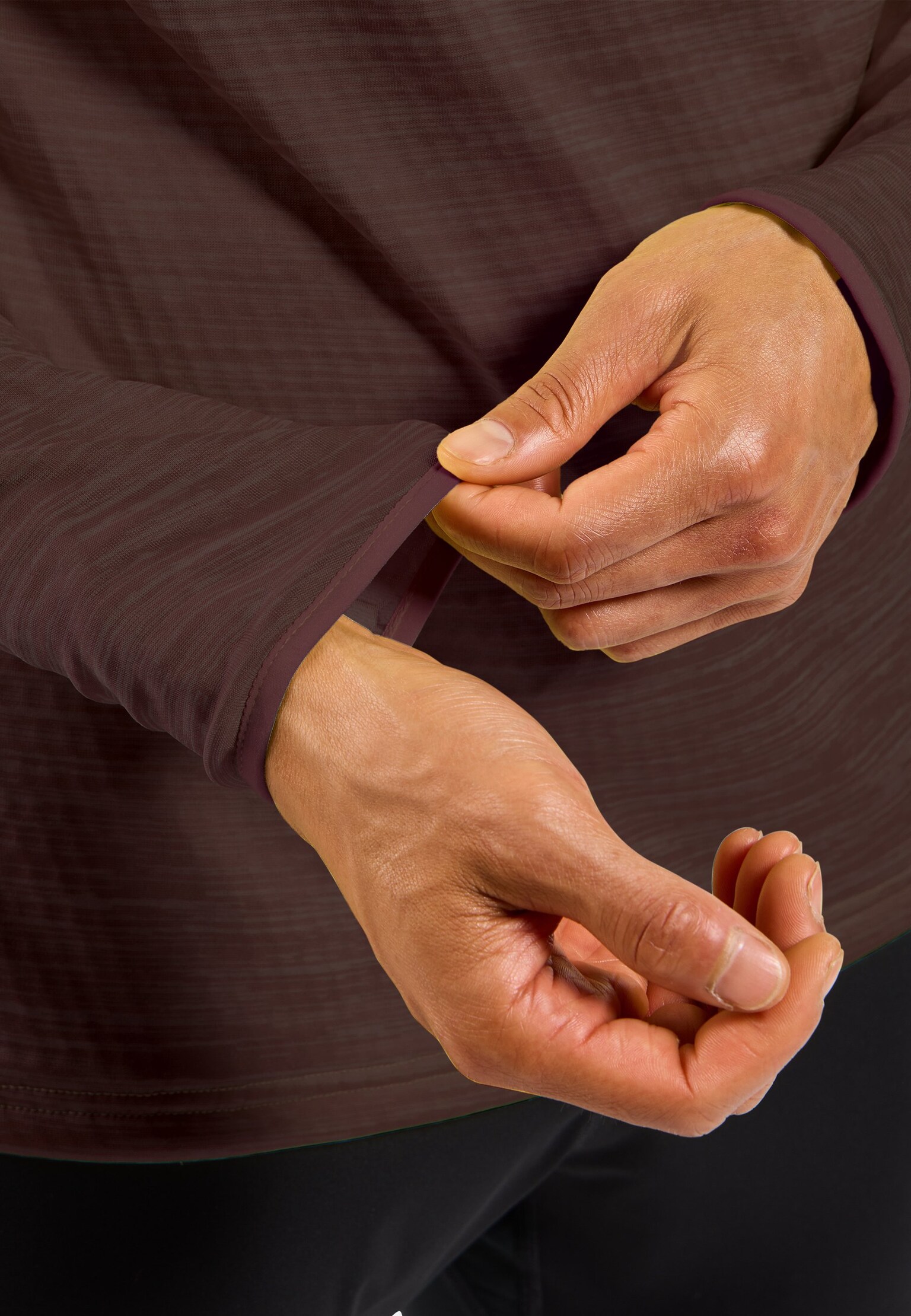 Mid layer a manica lunga con mezza zip Run Easy da uomo