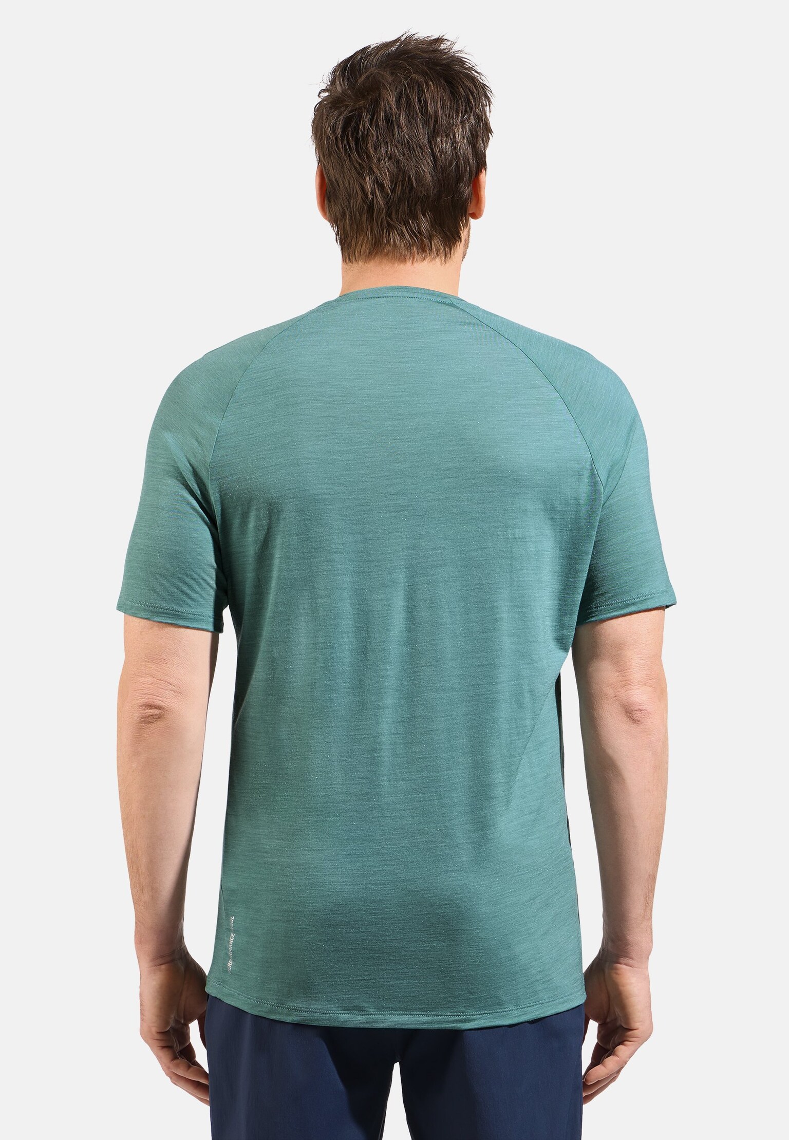 Ascent Performance Wool 130 T-Shirt mit Run-Bike-Hike-Motiv