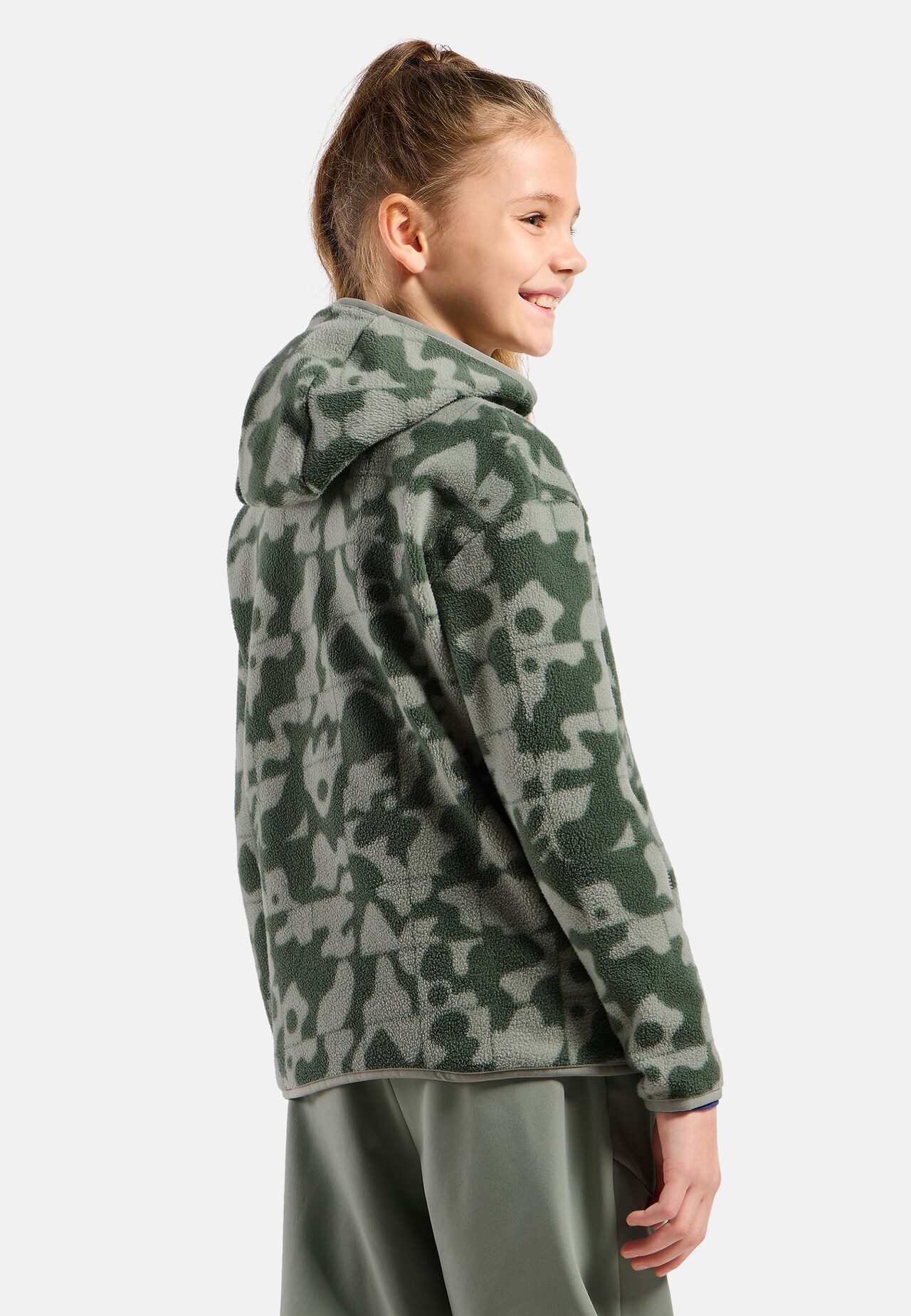 High Pile Print Kids Hettegenser Full-Zip