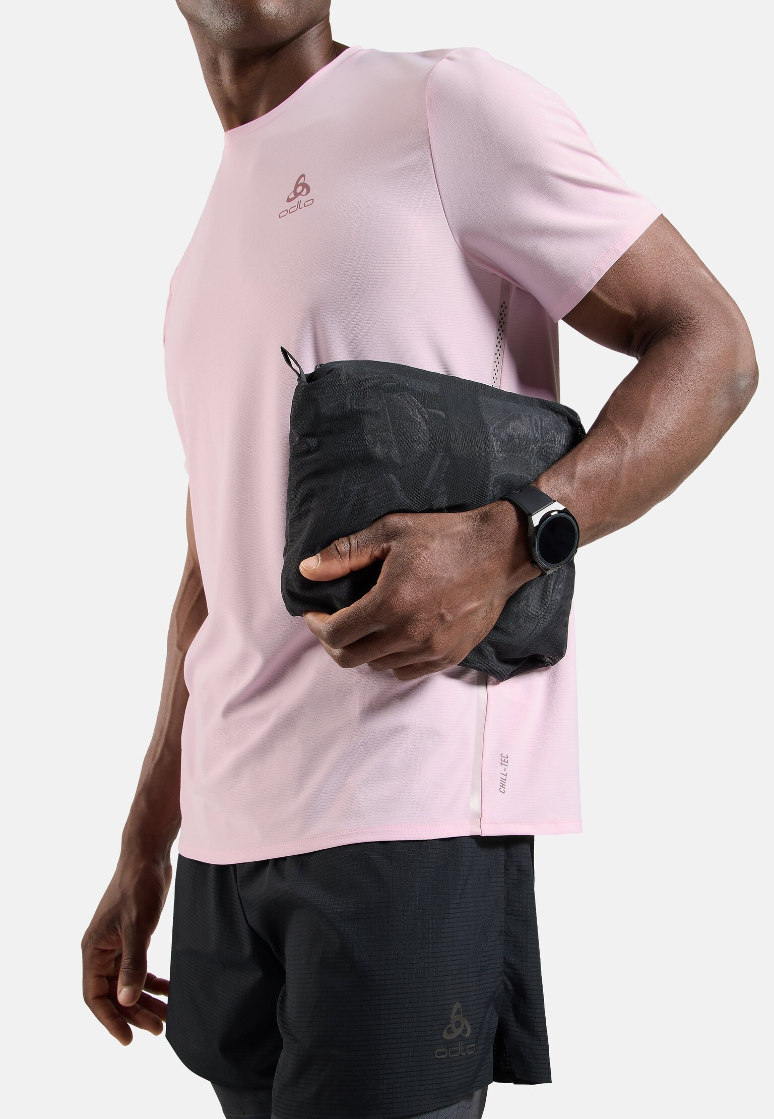 Zeroweight Laufanorak mit Kapuze und Hyper-Print