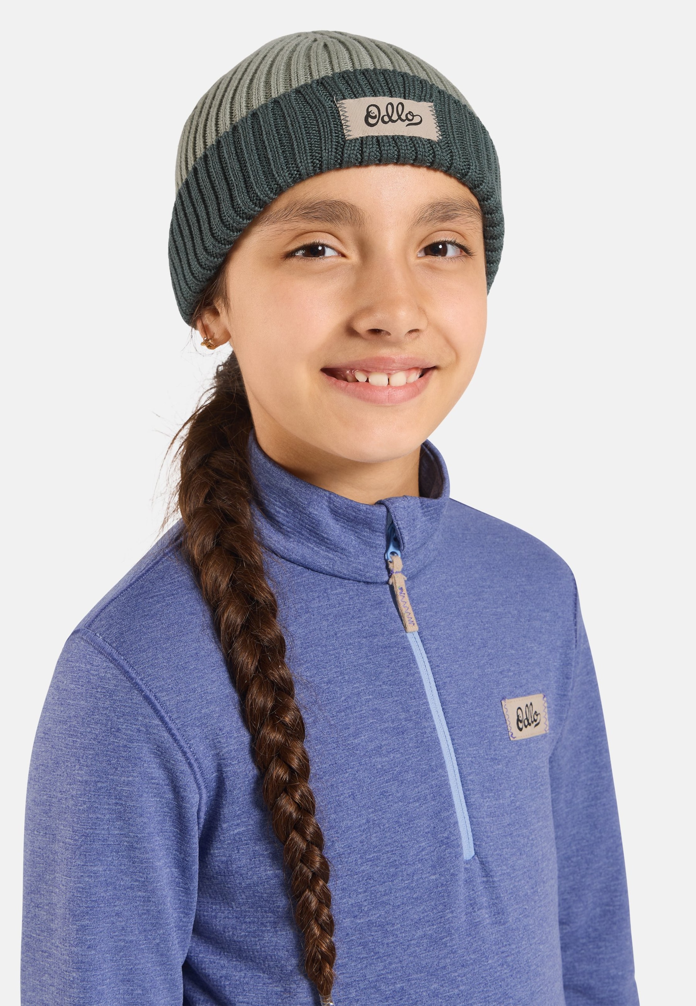 Odlo Adventurer Merino Warm Strickmütze für Kinder, OneSize, grün