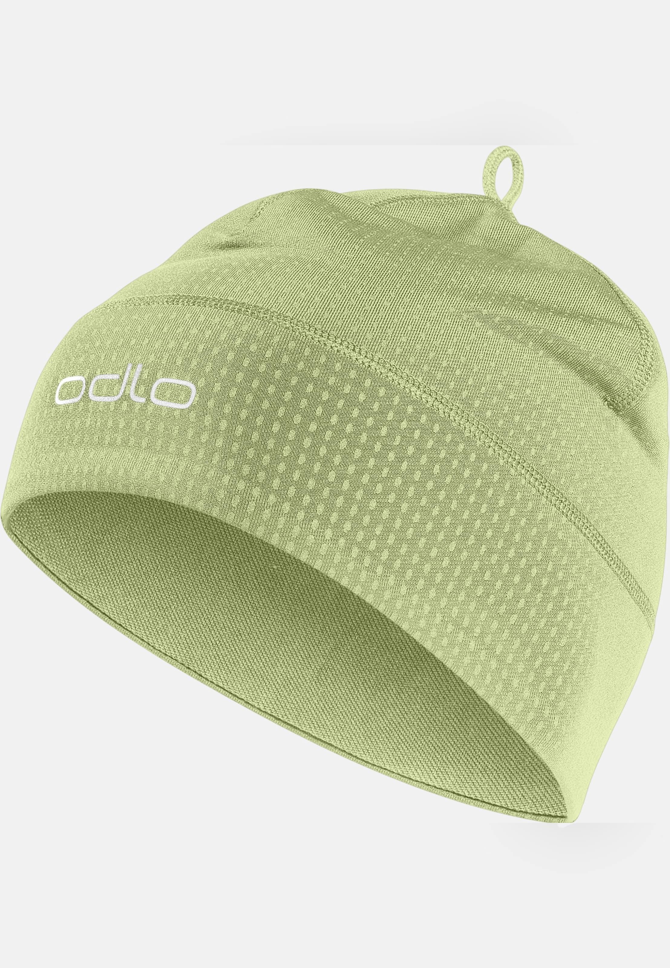 Polyknit Warm Reflective Hat in shadow lime | Odlo