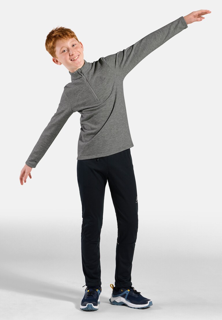 The Berra kids' half-zip mid layer