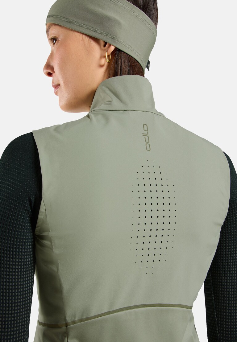 Gilet softshell da running Zeroweight Warm 2.0 in shadow ...