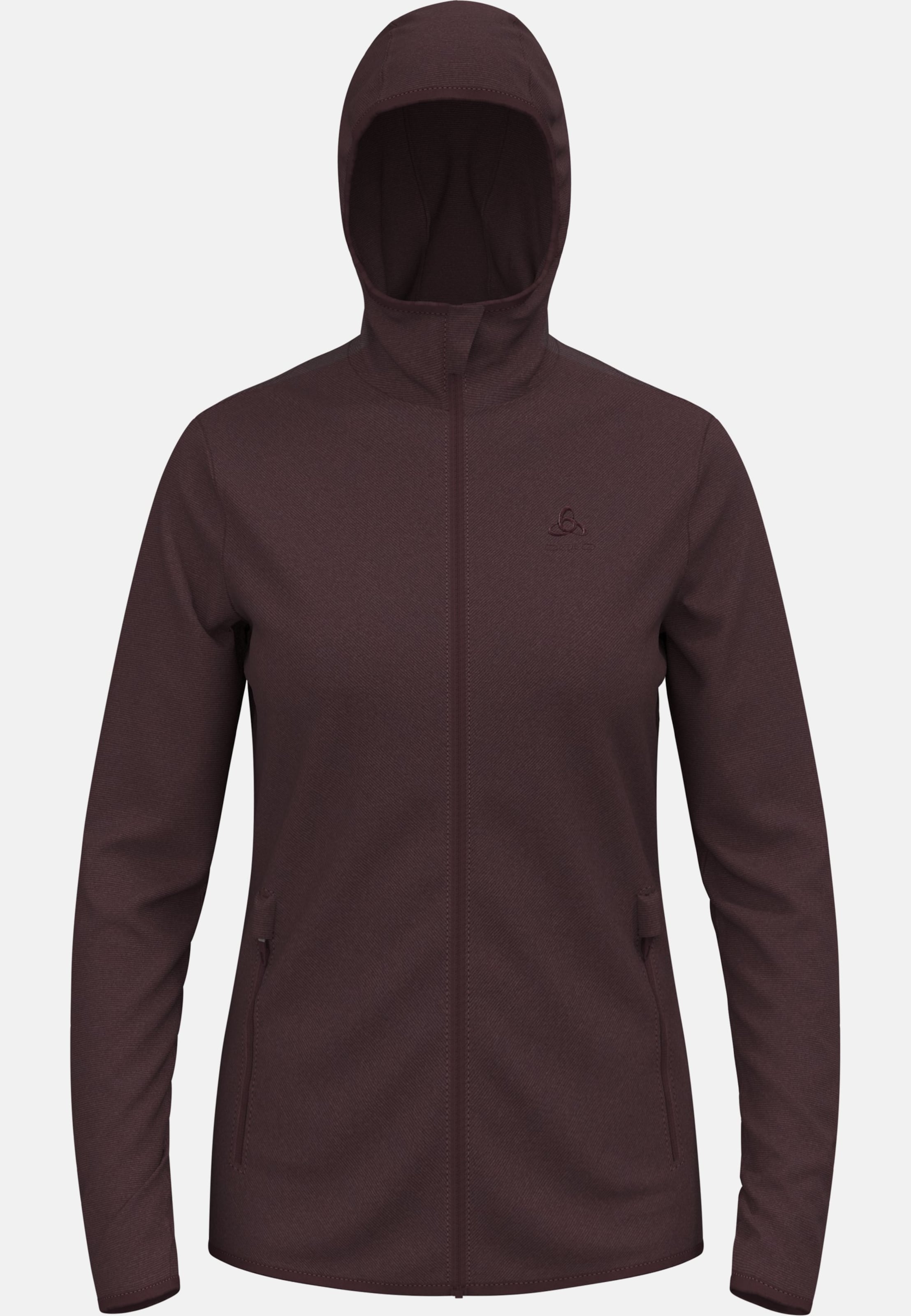 Odlo Roy Hoodie Full-Zip für Damen - Wandern - maron, S