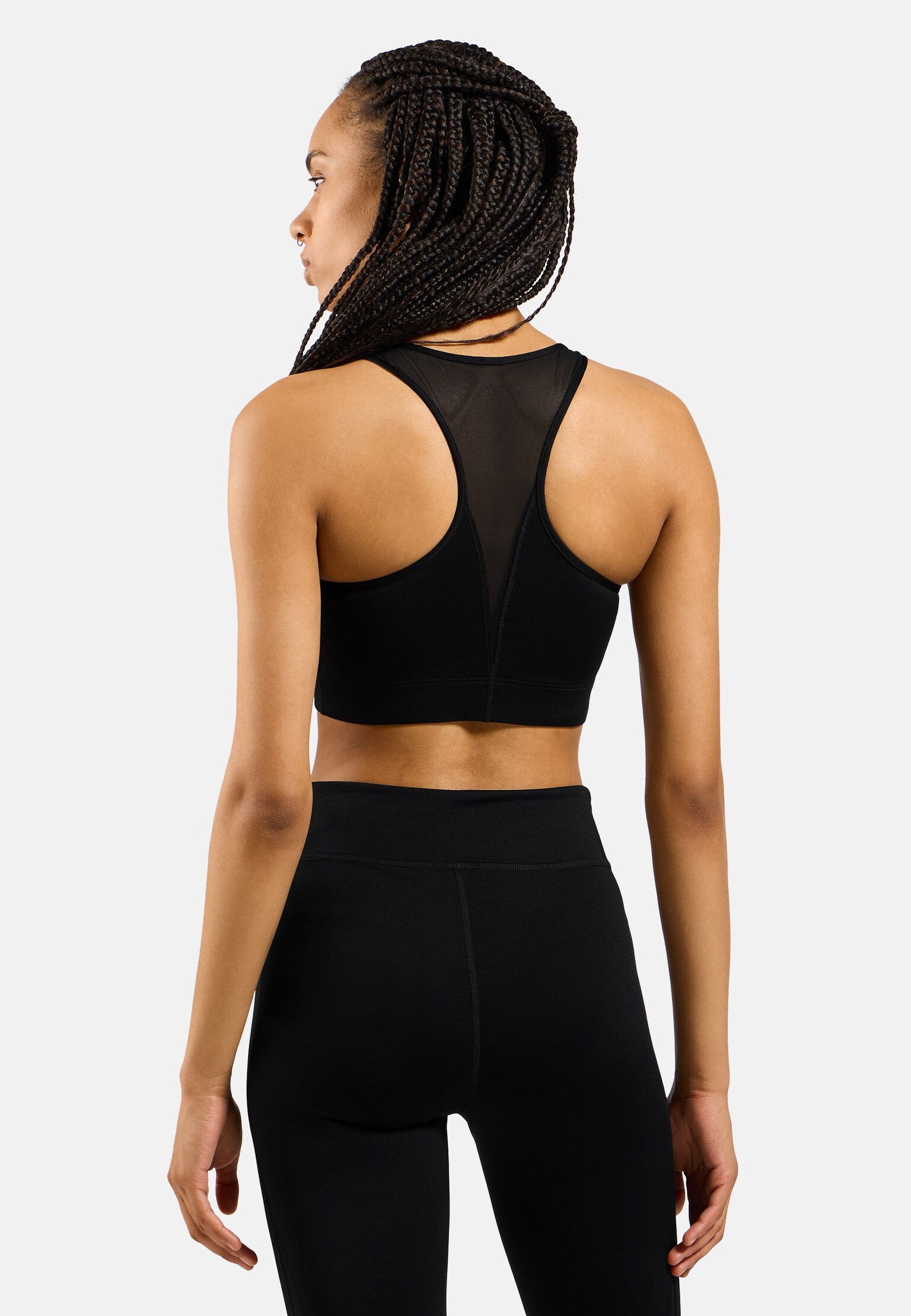 The Essentials mesh running bra