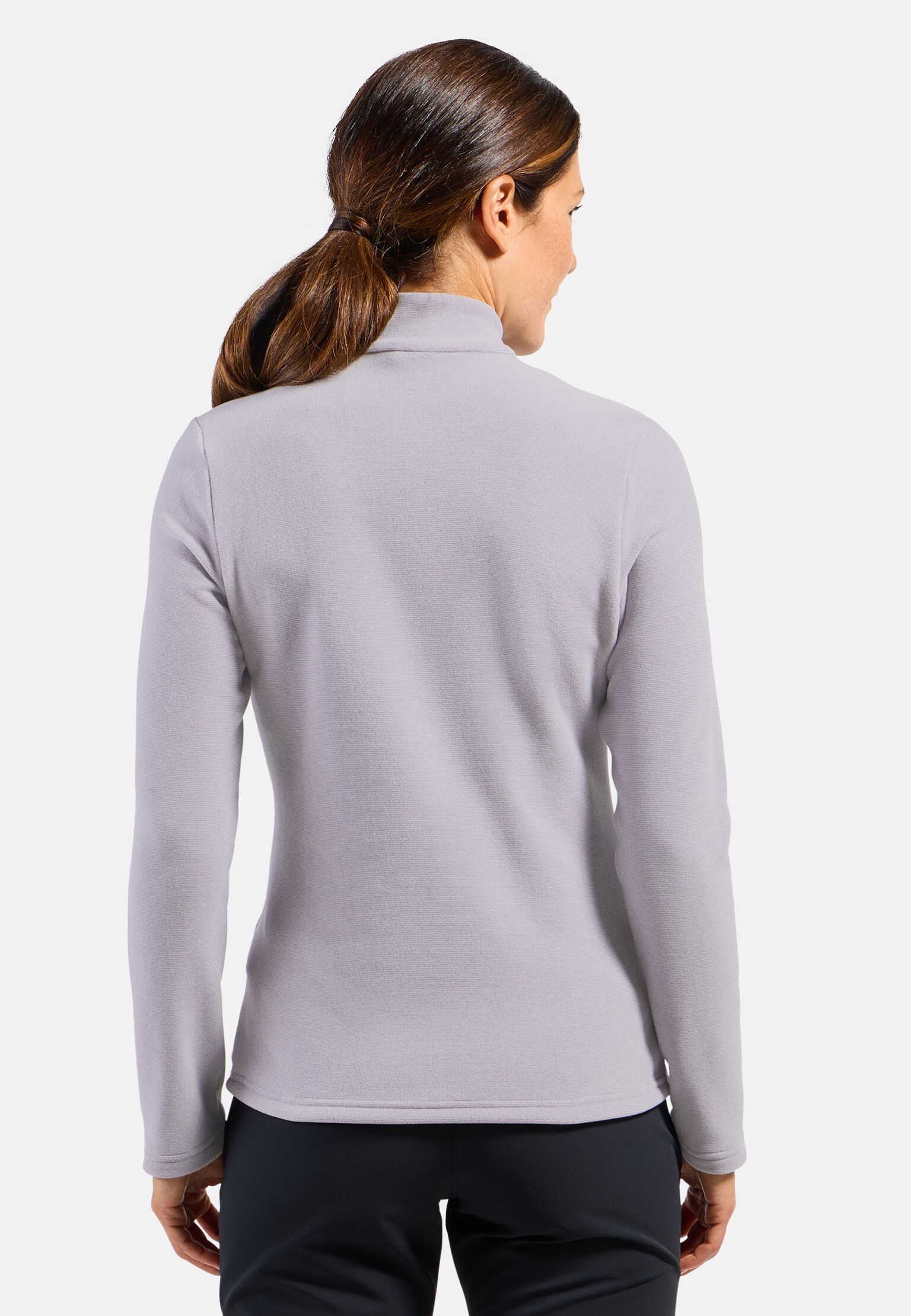 Top mid layer con mezza zip Roy da donna