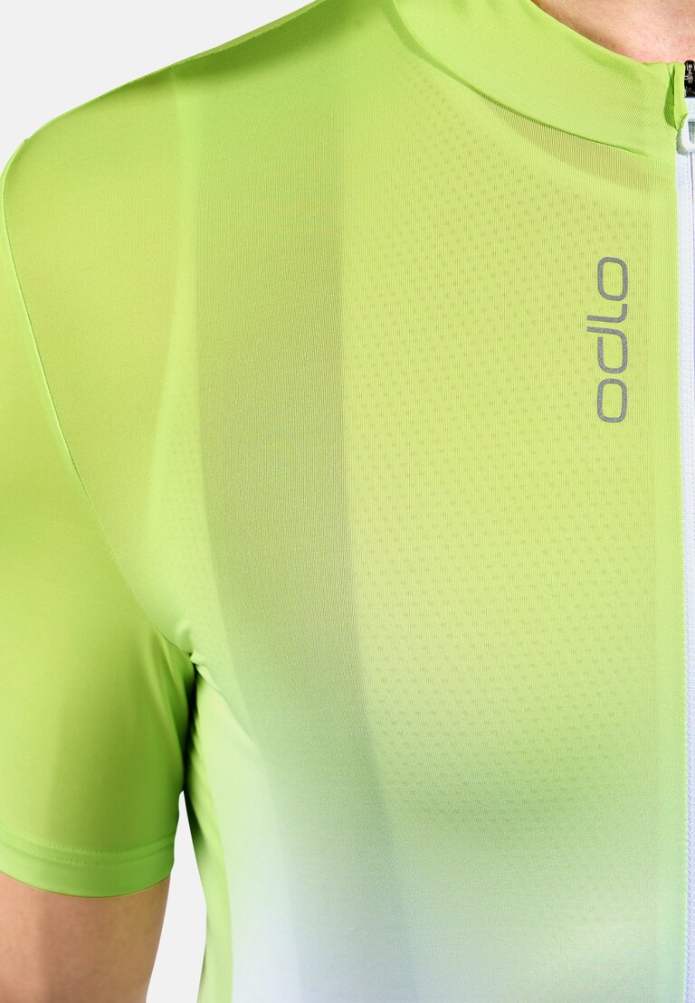The Zeroweight Chill-Tec print short sleeve cycling jersey