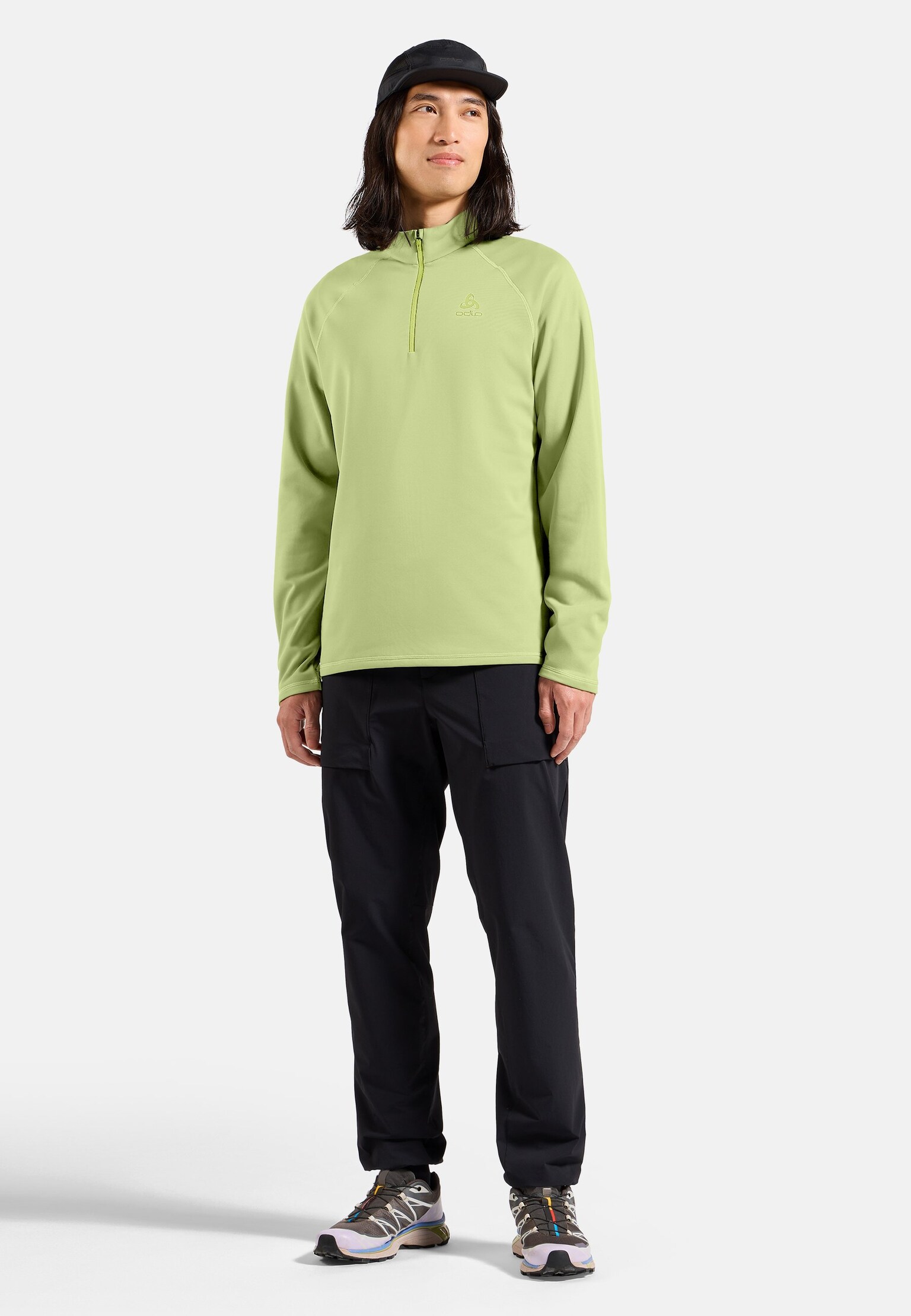 The Besso long sleeve half-zip mid layer