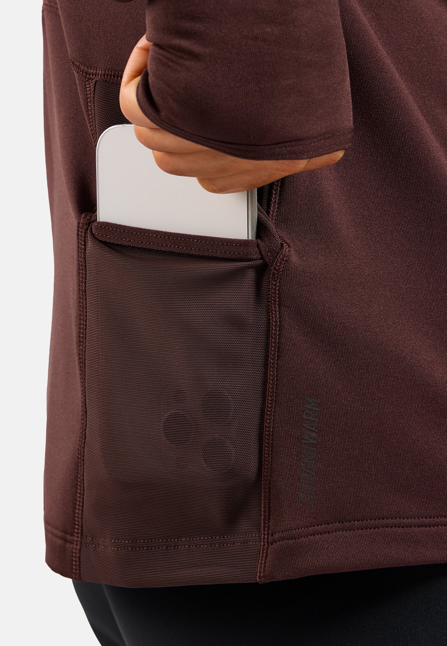 X-Alp Ceramiwarm mid layer met halve rits