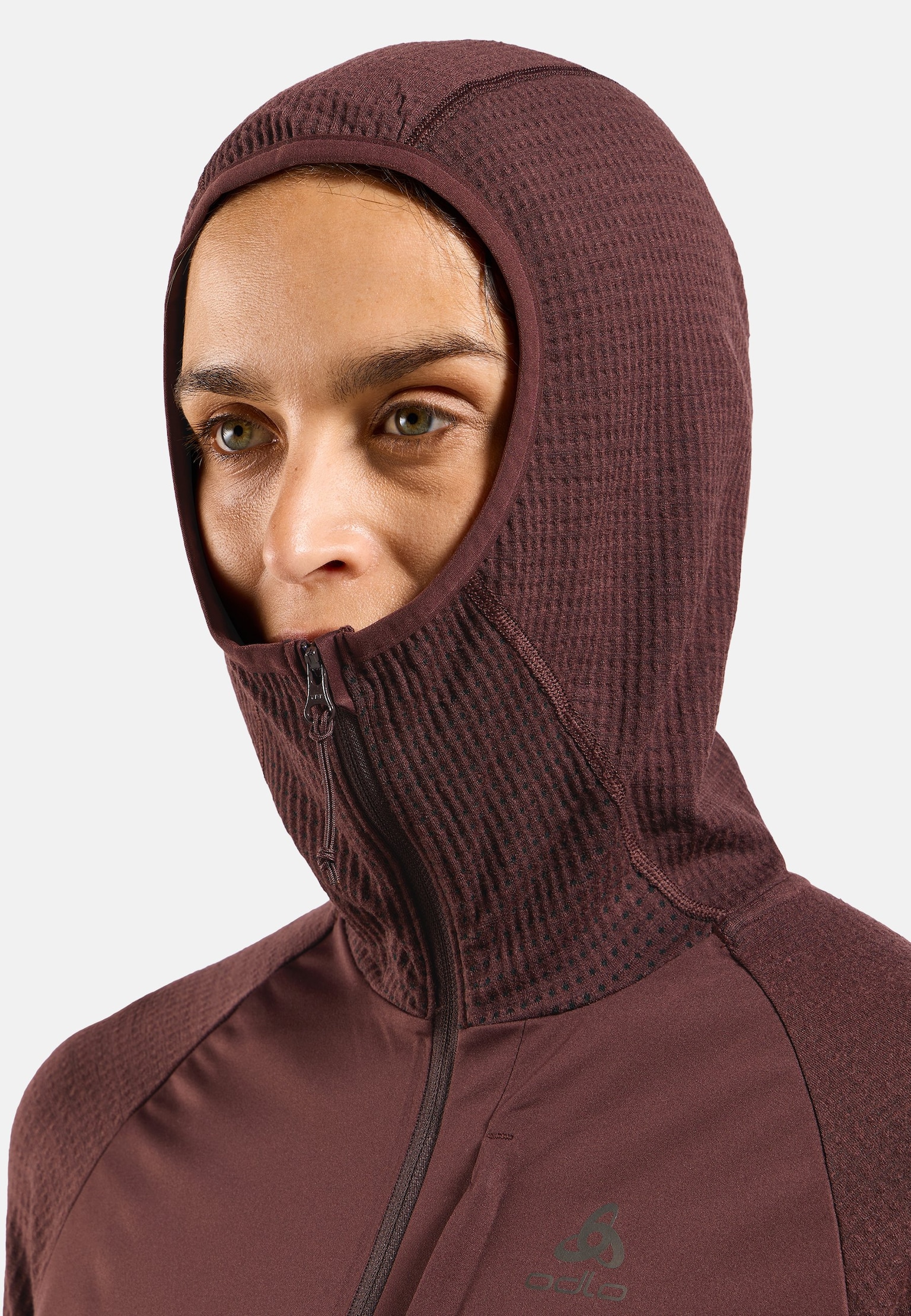 Mid layer con cappuccio antivento senza cuciture Zeroweight Pro Performance Wool