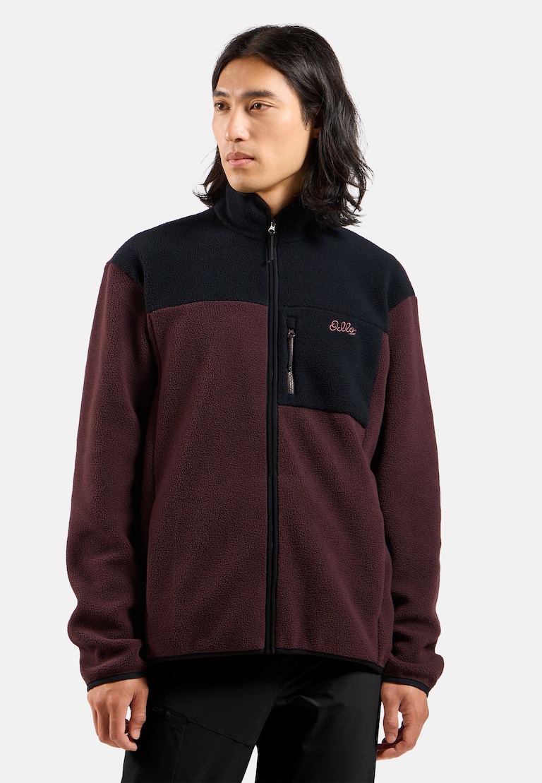 The Essentials high-pile full-zip mid layer