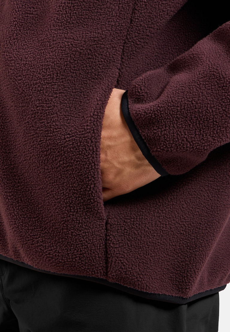 The Essentials high-pile full-zip mid layer