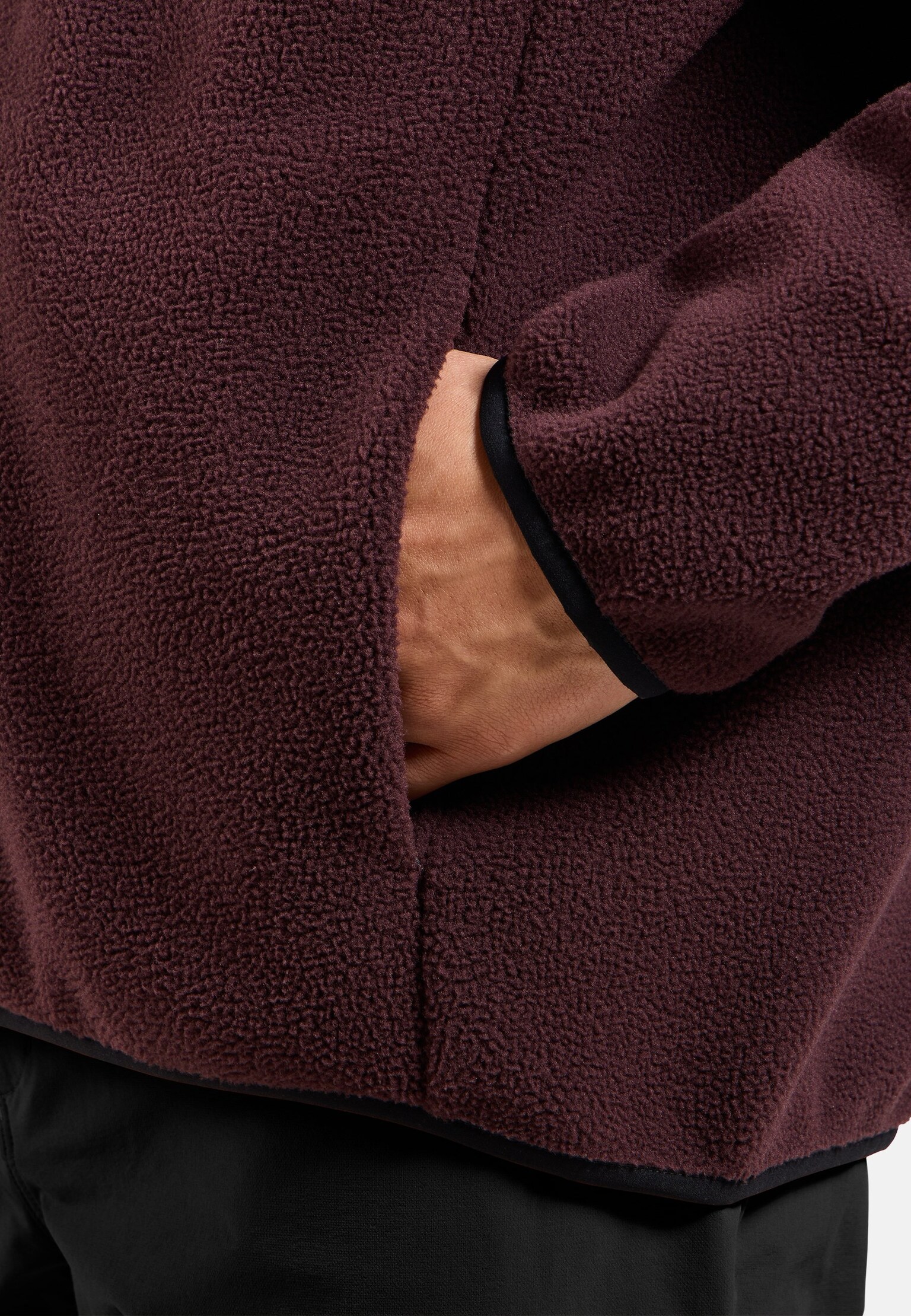 Essential High Pile Blocked Mid Layer Full-Zip