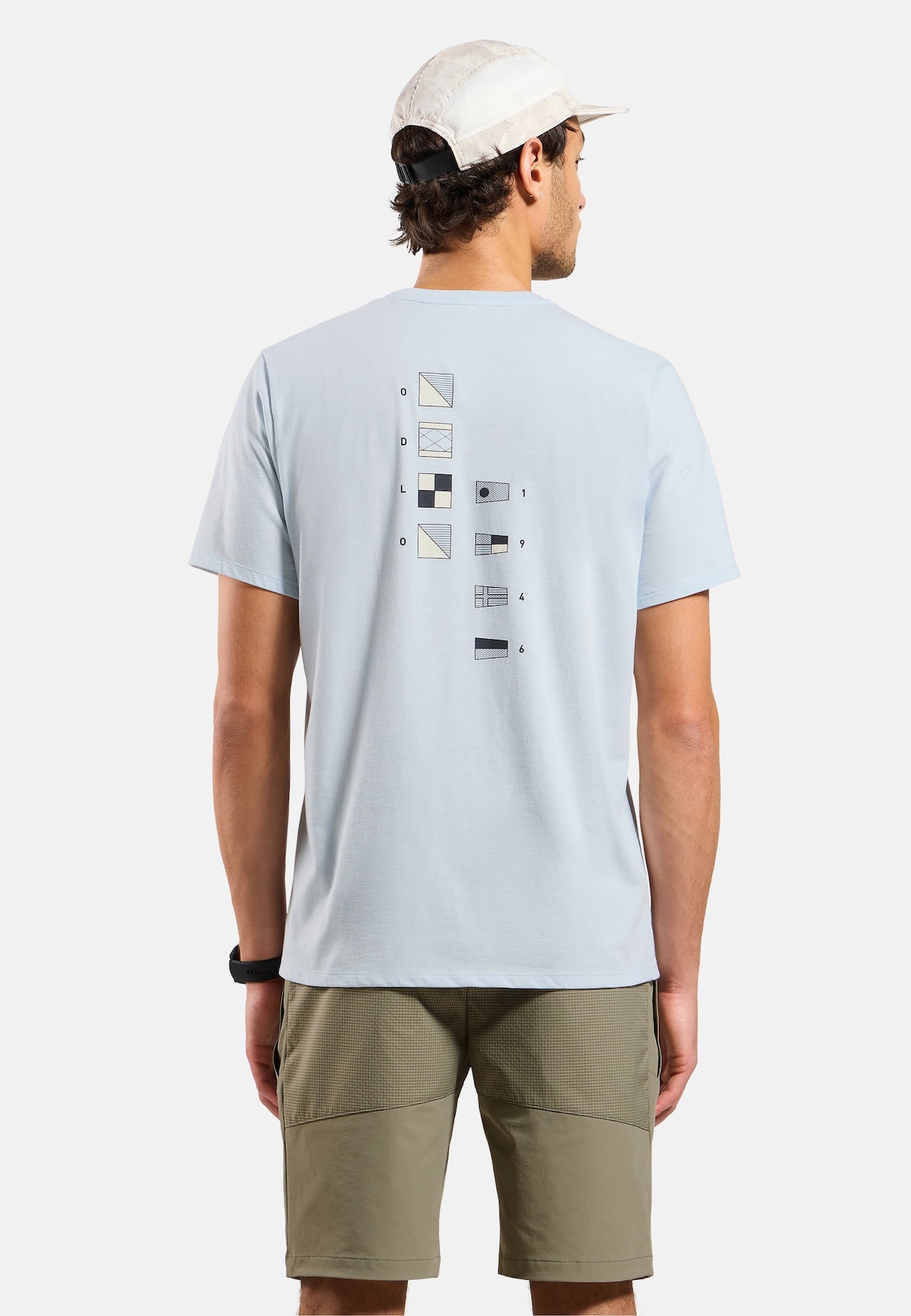 T-shirt Odlo Flags in misto cotone