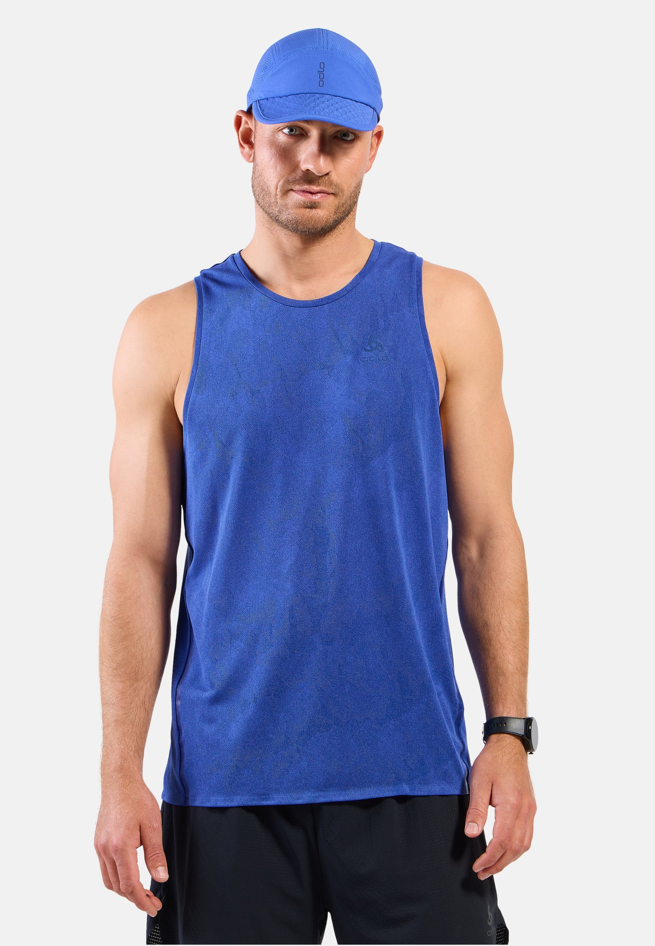 Odlo Zeroweight Engineered Chill-Tec Lauf-Tank für Herren - Training, Running - blau, M