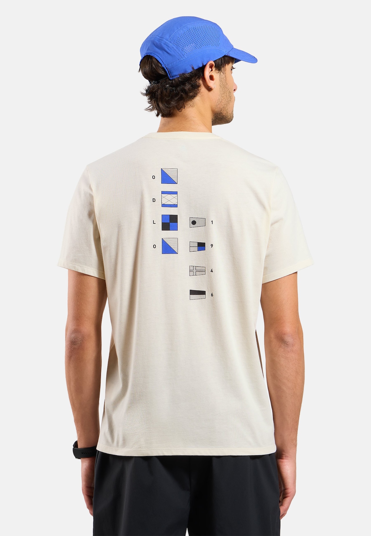 T-shirt Odlo Flags in misto cotone